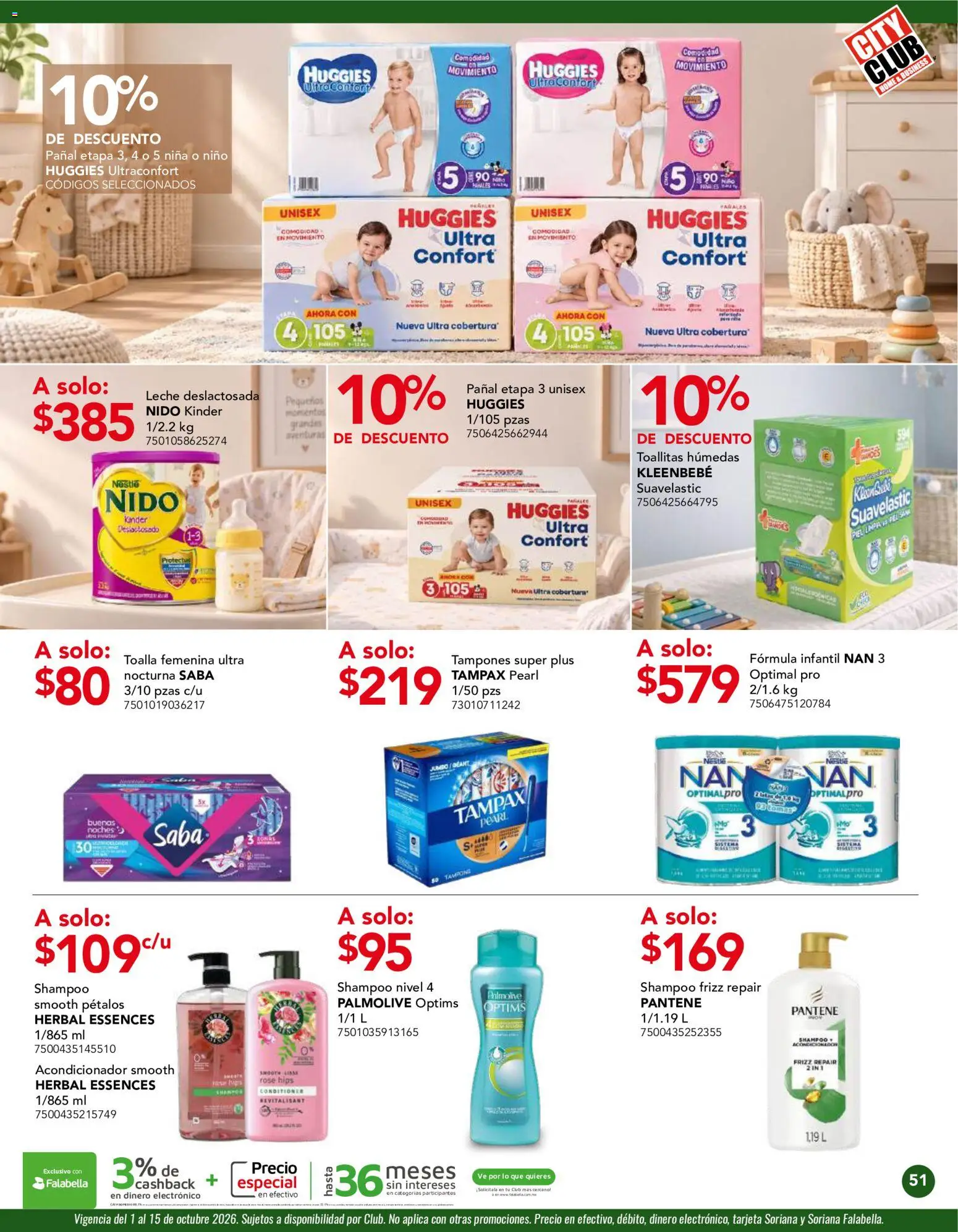 Nuevas ofertas de City Club válidas en toda la República Mexicana desde el 01/10/2026. ¡Encuentra las mejores ofertas en City Club catálogo! | Página: 51