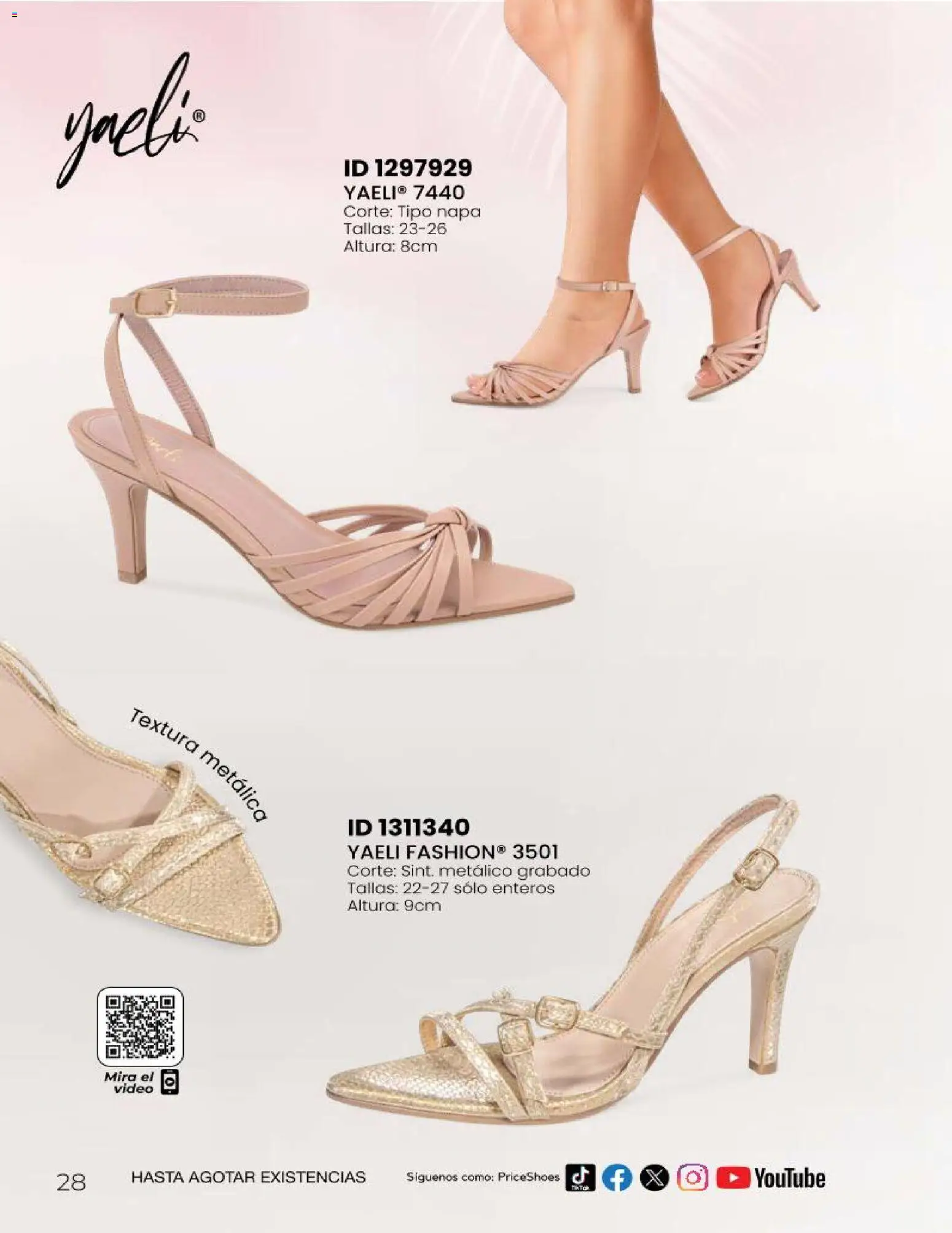 Nuevas ofertas de Price Shoes válidas en toda la República Mexicana desde el 23.04.2026. ¡Encuentra las mejores ofertas en Price Shoes catálogo Sandalias Fiesta & Vestir! | Página: 28 | Productos: Video