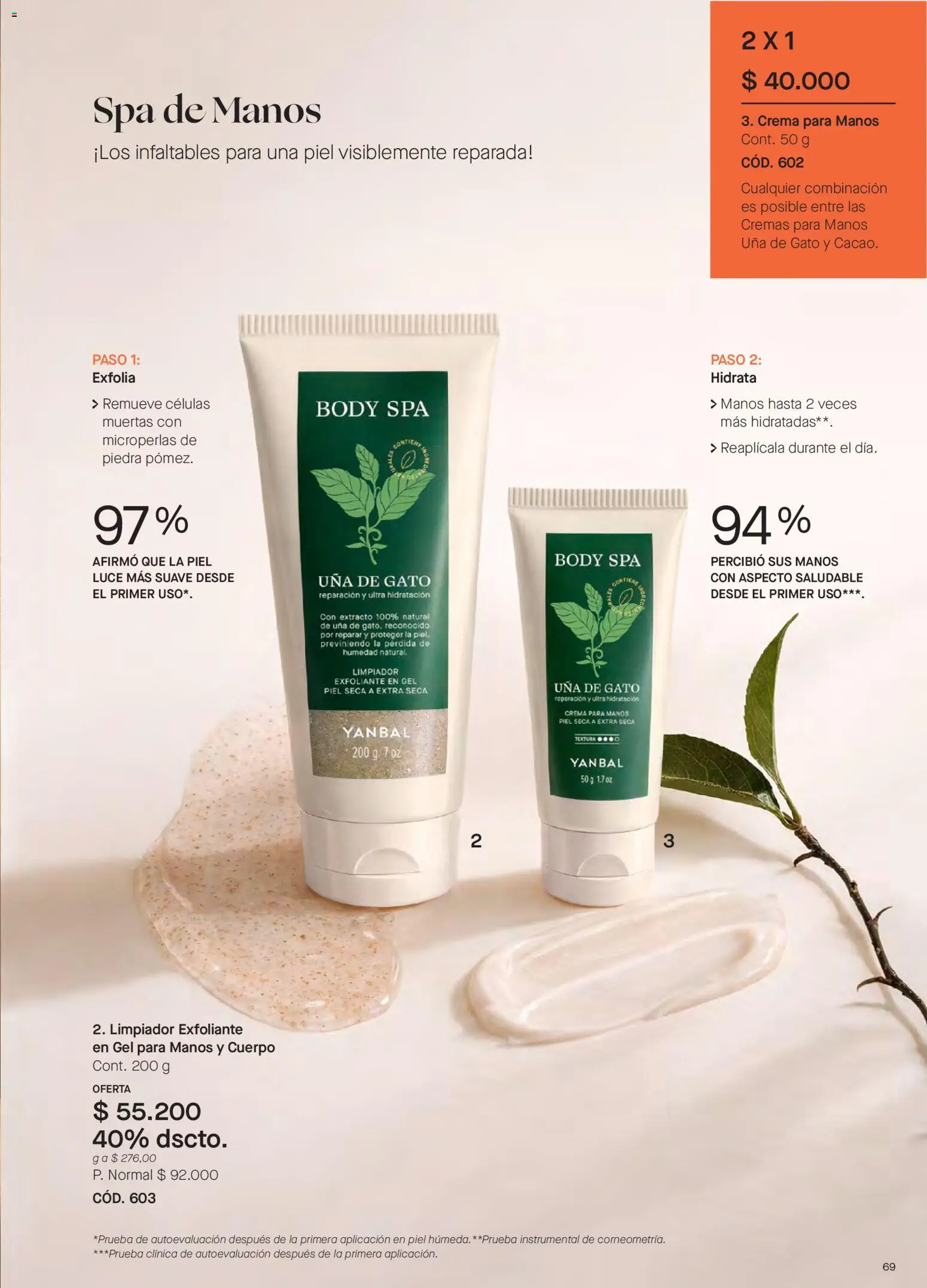 Yanbal revista - valida desde el 23.05.2026 | Página: 69 | Productos: Crema, Body, Limpiador, Combinación