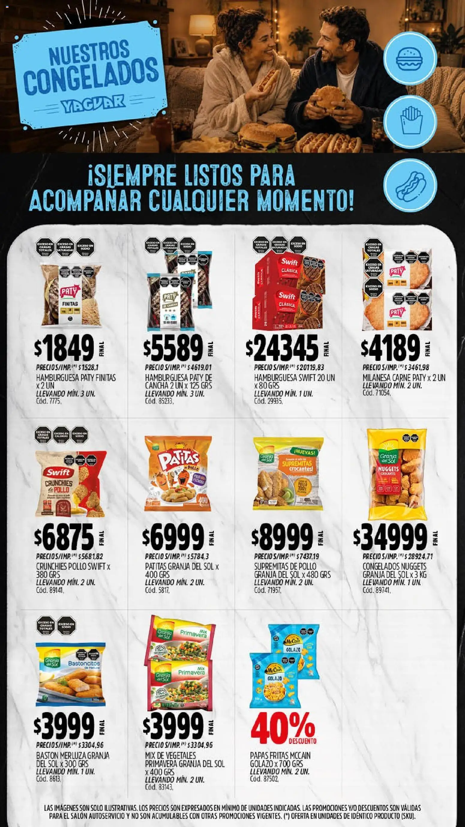 Yaguar - Oferta Semanal San Juan │ válido desde el 07/09/2026 | Página: 10 | Productos: Pollo, Carne, Hamburguesa, Papas fritas