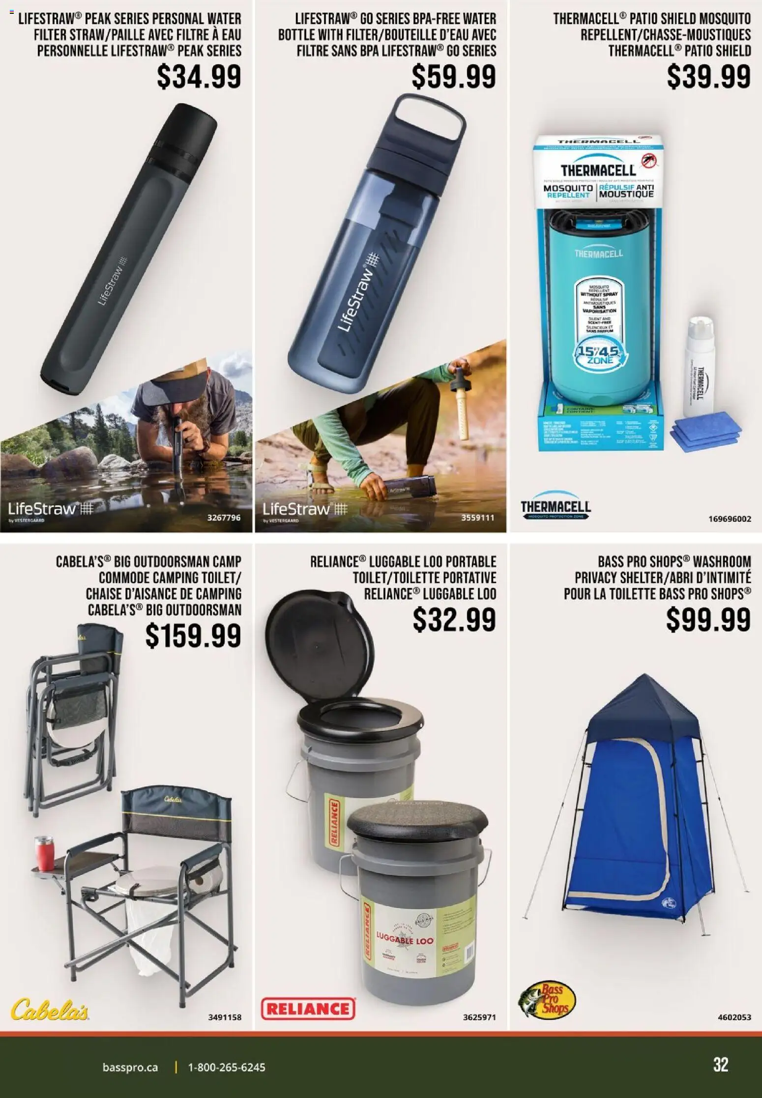 Cabelas flyer valid from 04.05.2026 | Page: 32 | Products: Toilette