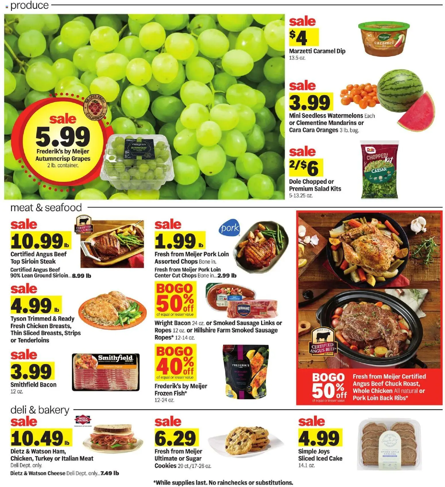 Meijer Weekly Ad - valid from 09/09/2026 | Page: 2 | Products: Cookies, Sugar, Grapes, Beef chuck