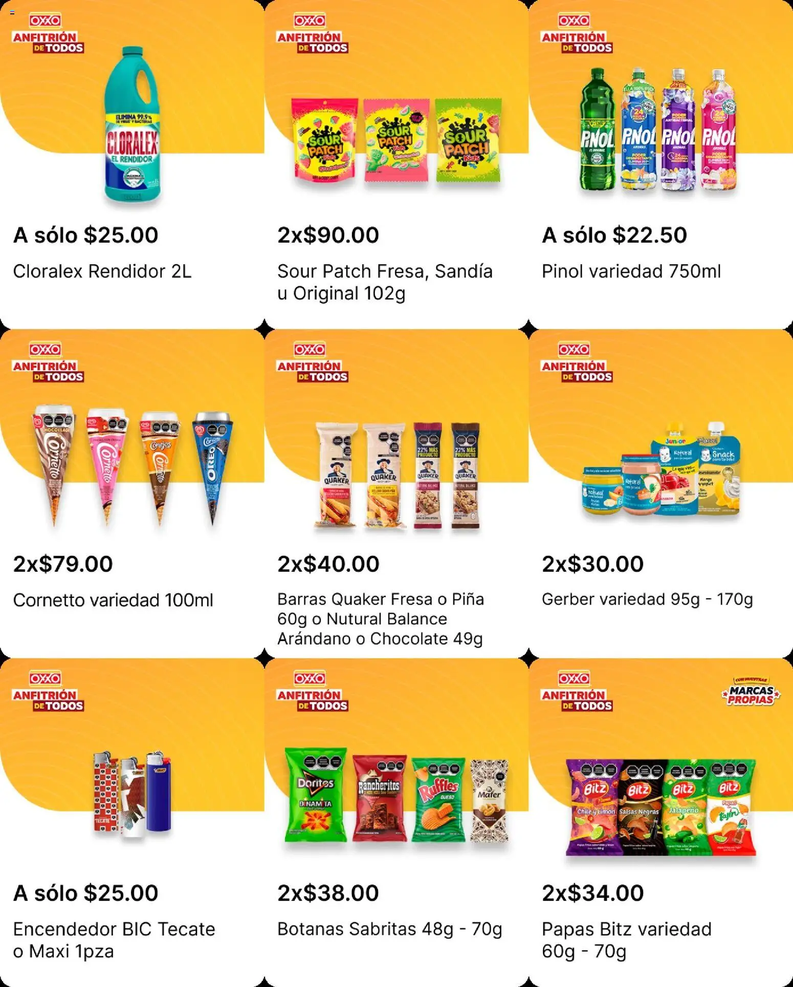 Nuevas ofertas de OXXO válidas en toda la República Mexicana desde el 25/06/2026. ¡Encuentra las mejores ofertas en OXXO folleto! | Página: 14 | Productos: Fresa, Queso, Encendedor, Salsas