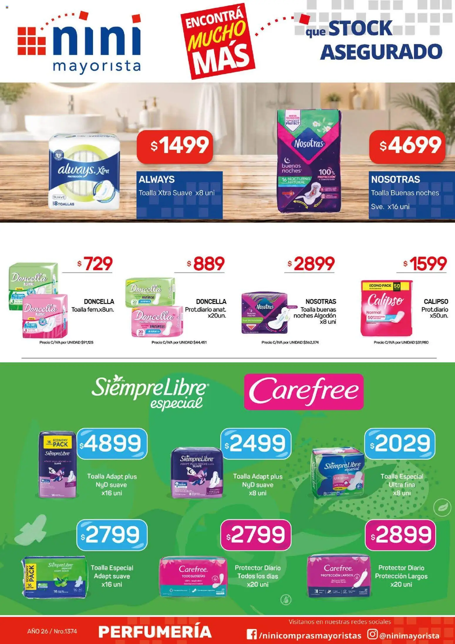 NINI Mayorista ofertas │ válido desde el 24/08/2026 | Página: 6 | Productos: Toalla, Algodón, Anafe, Puré
