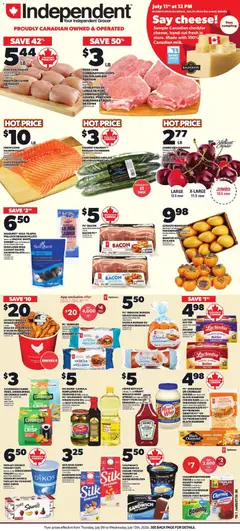 Preview of Independent Grocer weekly flyer / circulaire from shop Independent Grocer valid from Jul 9, 2026 | Page: 2 | Products: Beef, Ketchup, Cucumbers, Chicken