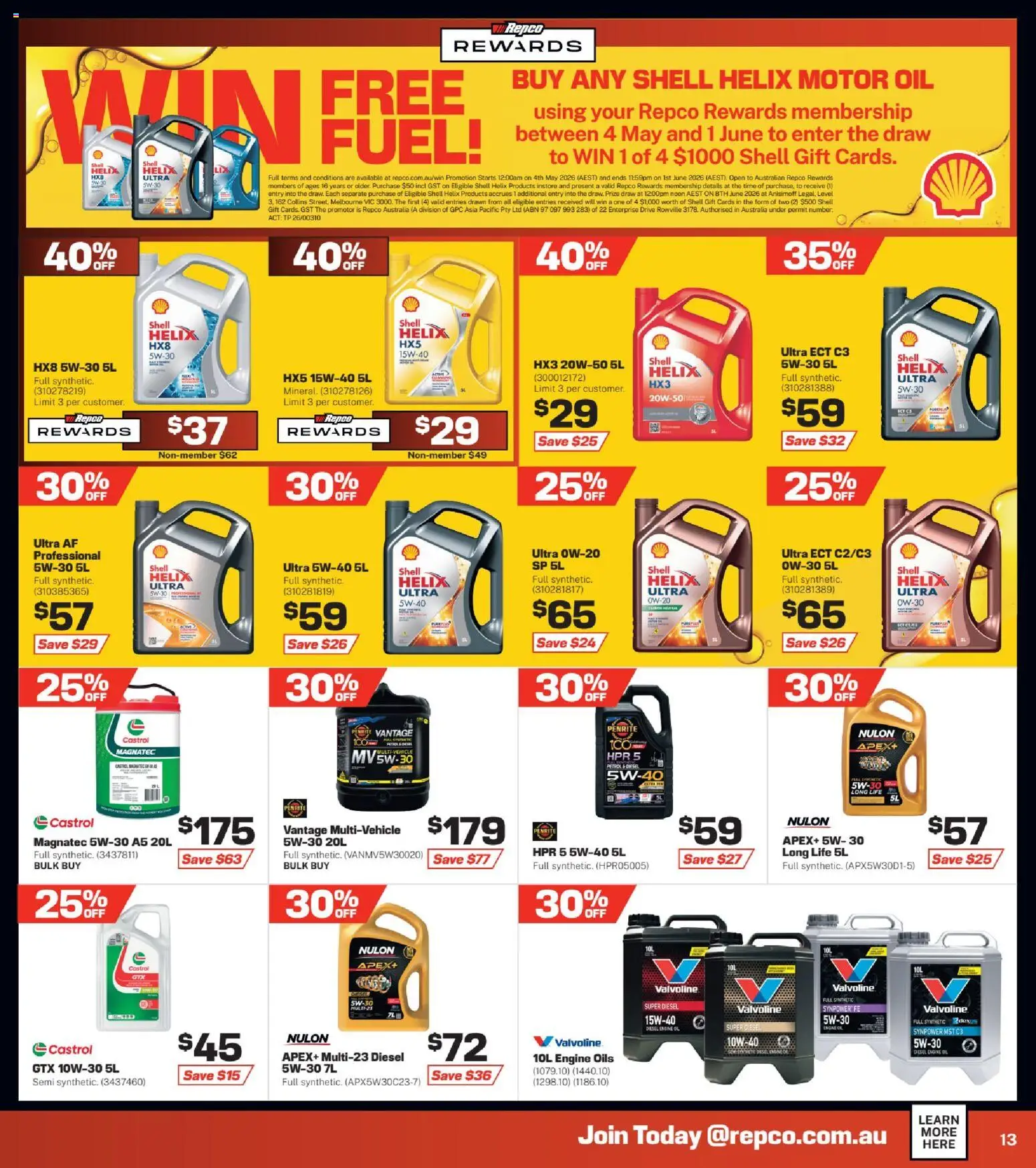 Repco catalogue - valid from 06.05.2026 | Page: 13 | Products: Oil