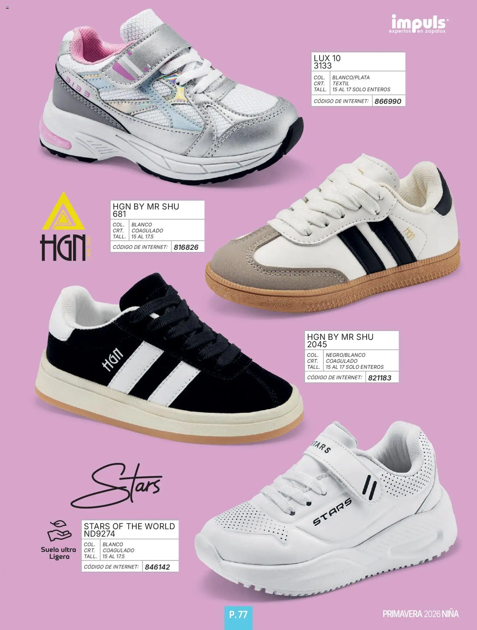 Nuevas ofertas de Impuls válidas en toda la República Mexicana desde el 01/01/2026. ¡Encuentra las mejores ofertas en Impuls catálogo Niña! | Página: 79 | Productos: Zapatos