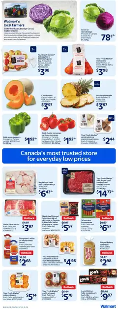 Preview of Maple Leaf fresh split chicken wings, Raised on Canadian farms. from shop Walmart valid from Oct 1, 2026 | Page: 12