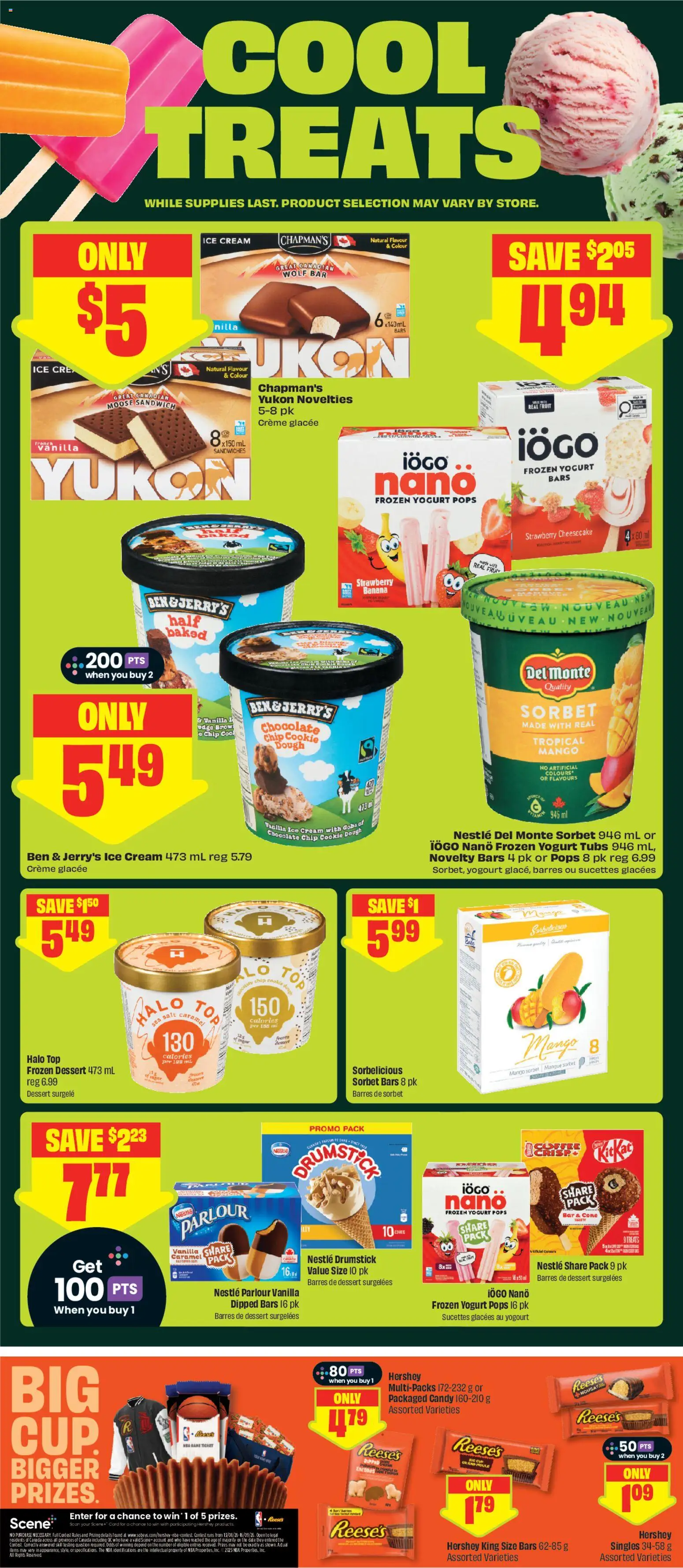 FreshCo flyer valid from Sep 3, 2026 | Page: 6 | Products: Fruit, Dessert, Ben & Jerry’s ice cream, Vanilla