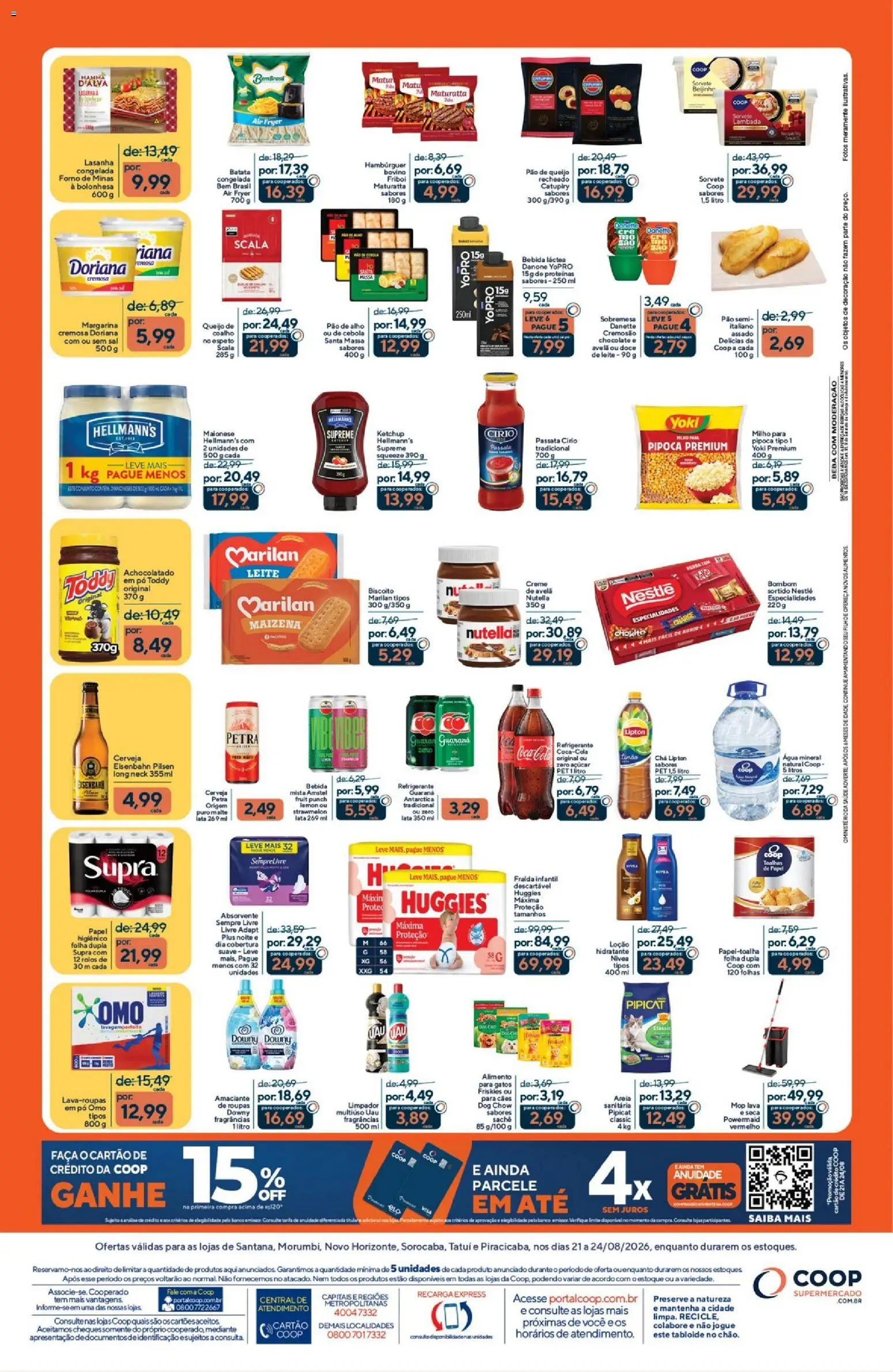 Coop Folheto - válido de 21/08/2026 | Página: 2 | Produtos: Alho, Eisenbahn, Bombom, Absorvente
