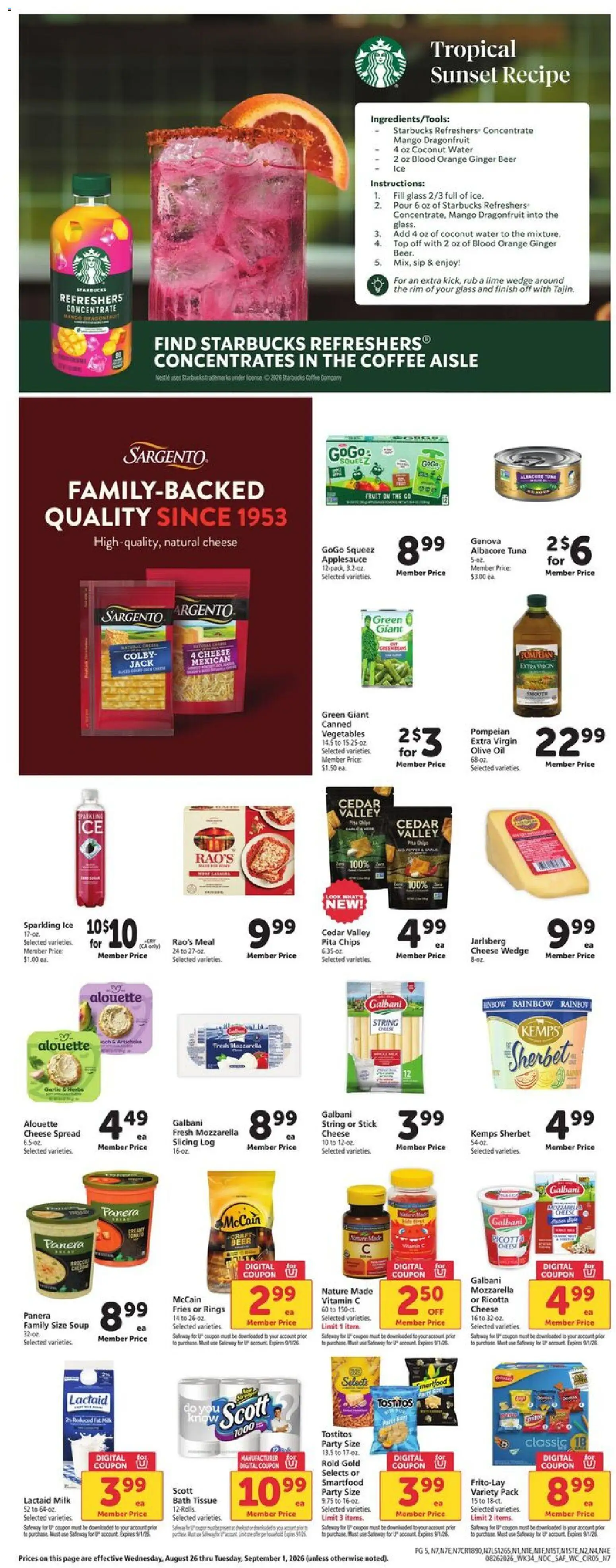 Safeway Weekly Ad - valid from 08/26/2026 | Page: 7 | Products: Ginger, Fruit, Mango, Tuna