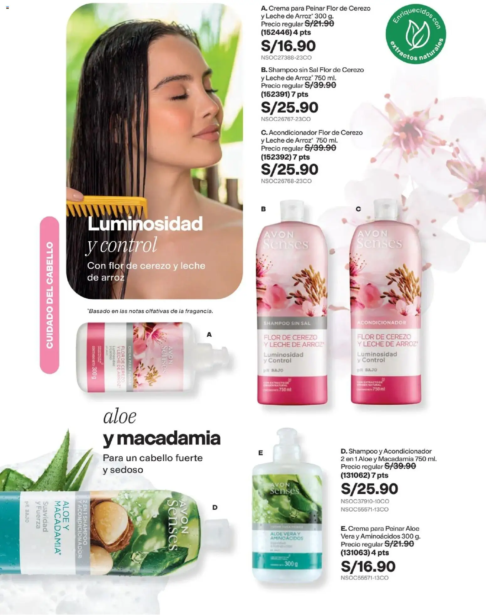 Catálogo Avon válido desde 11/08/2026 | Página: 171 | Productos: Shampoo, Aloe vera, Sal, Crema