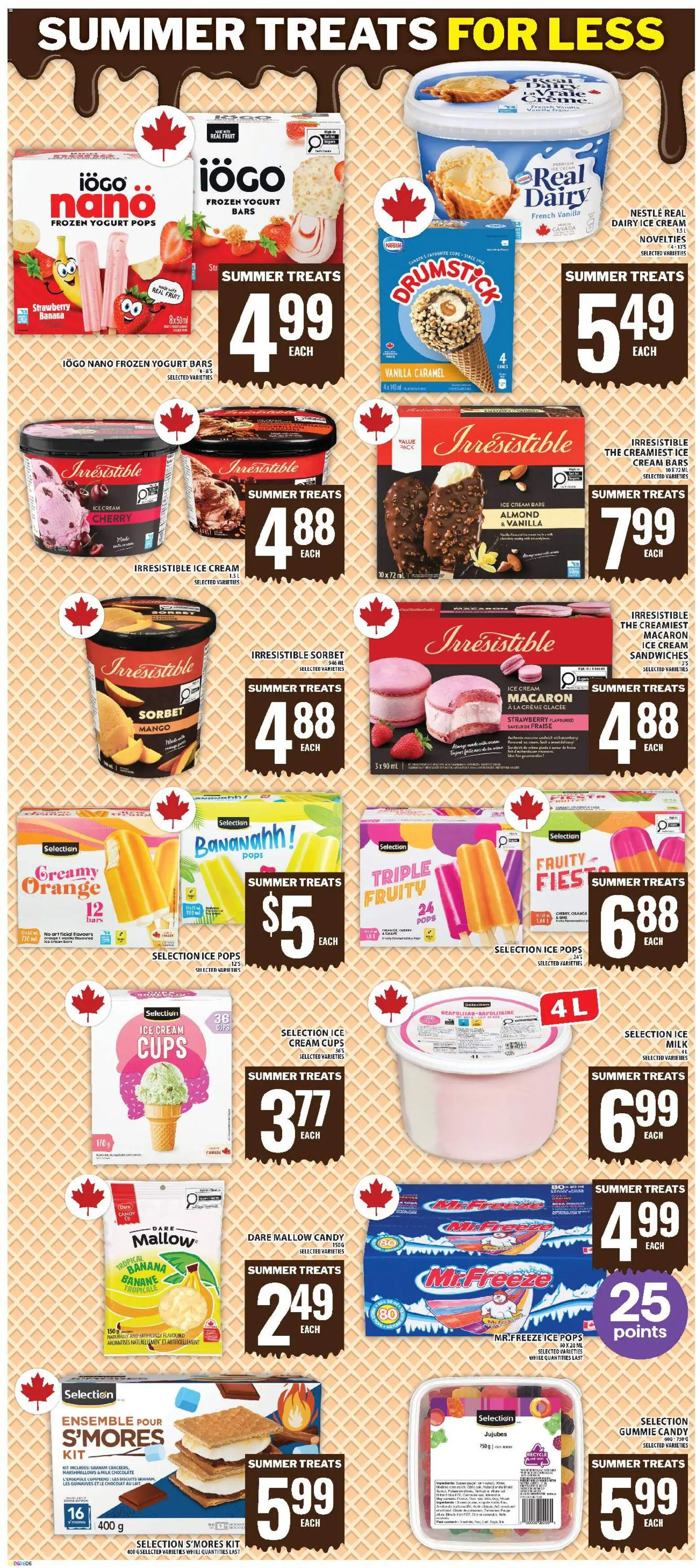 Food Basics flyer valid from Jul 9, 2026 | Page: 13 | Products: Cream, Ice cream, Yogurt, Chocolate