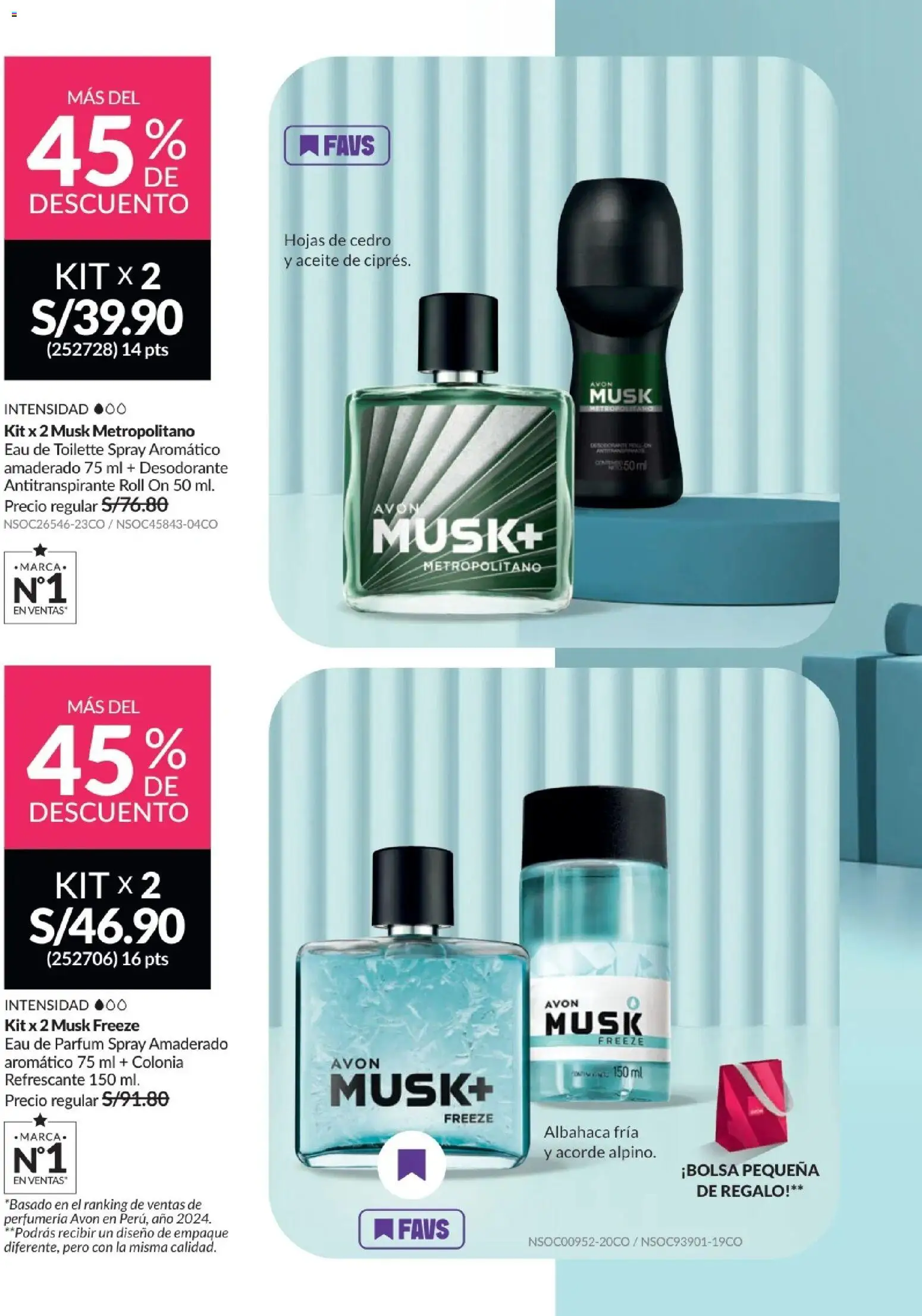 Catálogo Avon válido desde 06.05.2026 | Página: 16 | Productos: Desodorante, Aceite, Empaque, EAU de Toilette
