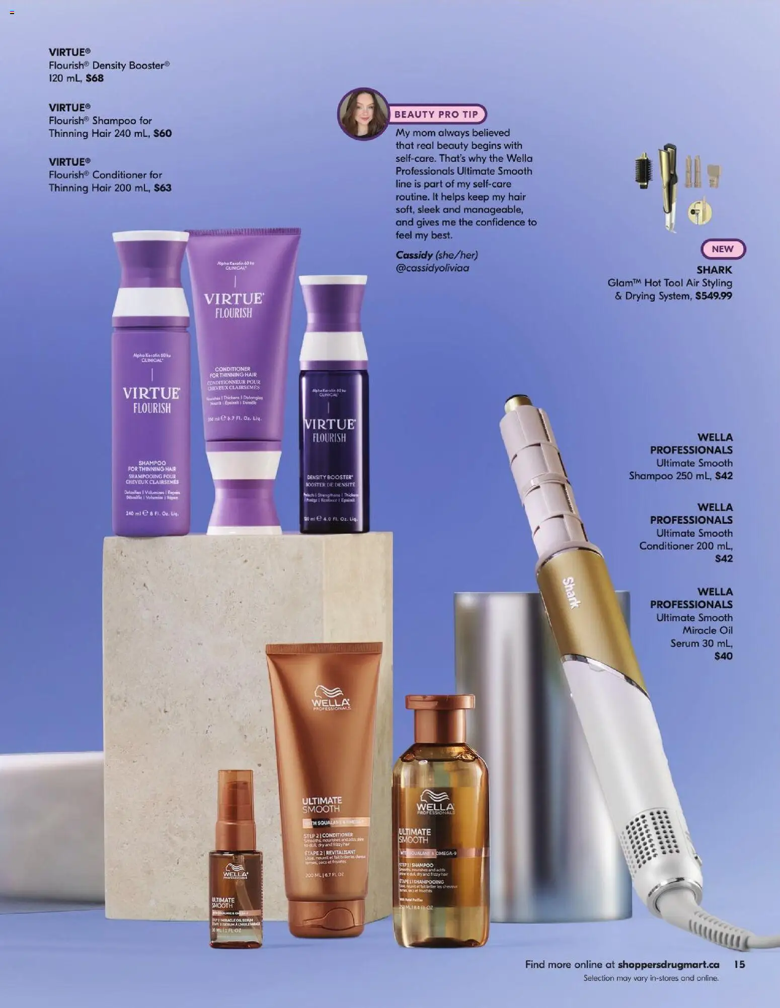 Shoppers flyer valid from 11.04.2026 | Page: 15 | Products: Shampoo, Conditioner, Oil
