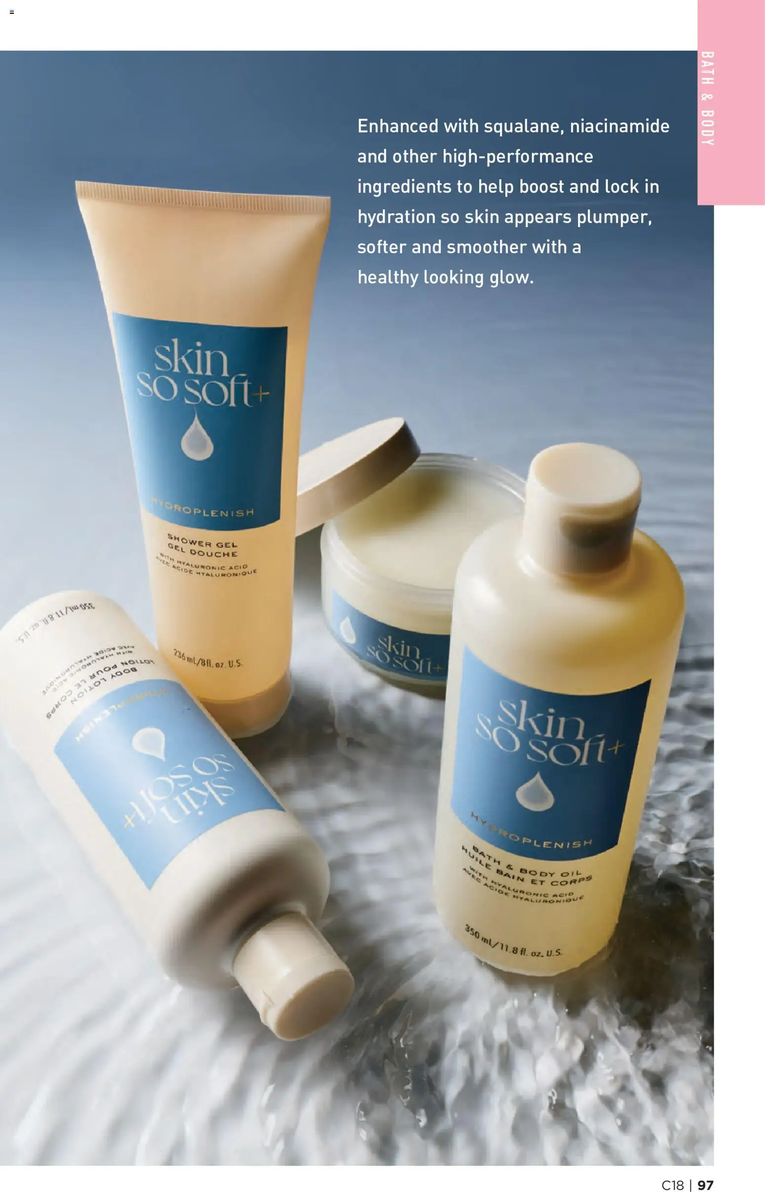 Avon flyer valid from Aug 27, 2026 | Page: 97 | Products: Body oil, Bath, Oil, Ingredients
