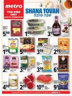 Preview of Metro flyer -  Rosh Hashanah from shop Metro valid from Aug 27, 2026