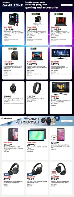 Preview of Staples weekly flyer / circulaire from shop Staples valid from Sep 11, 2026 | Page: 10