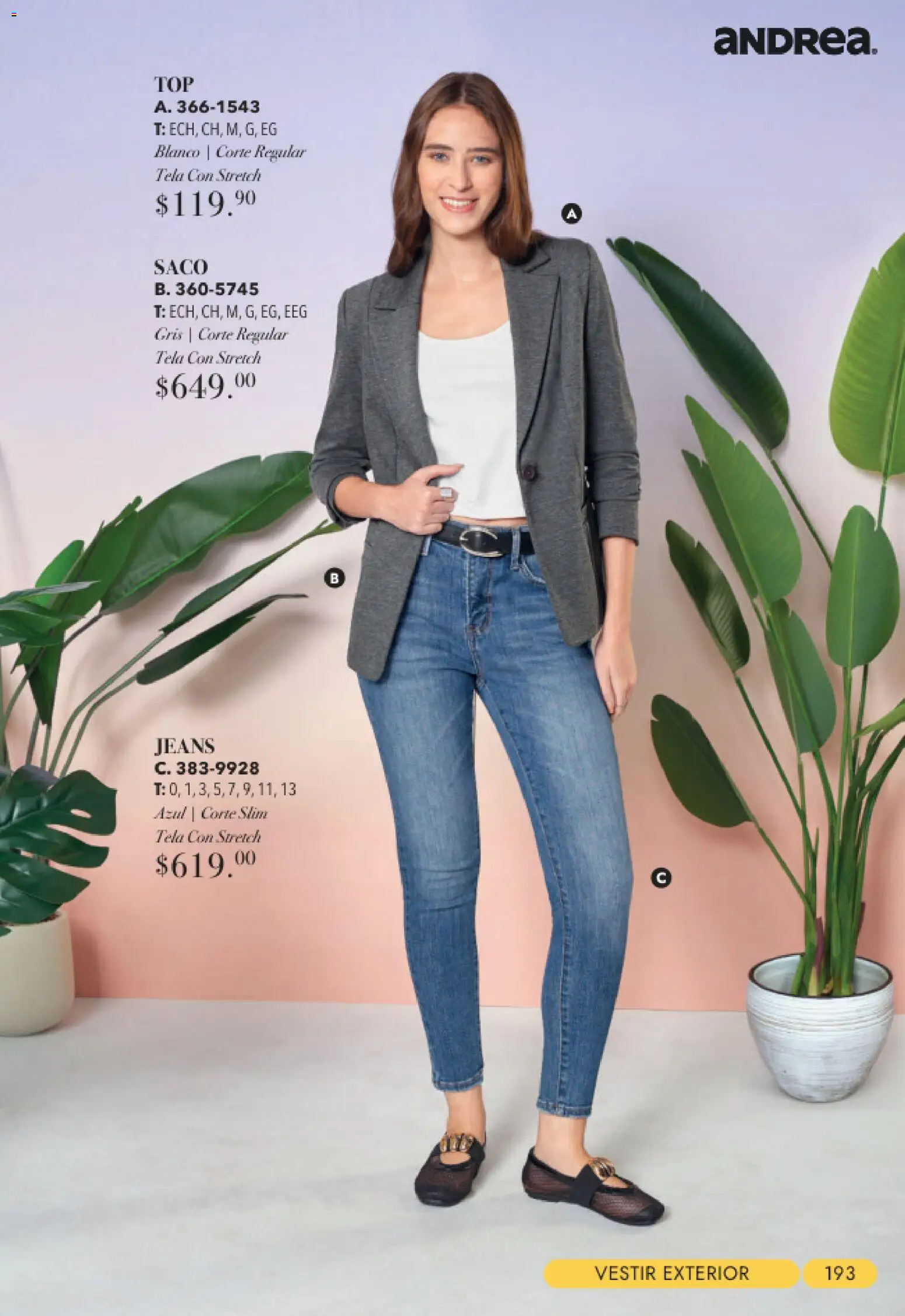 Nuevas ofertas de Andrea válidas en toda la República Mexicana desde el 23/08/2026. ¡Encuentra las mejores ofertas en Andrea catálogo Tropical! | Página: 193