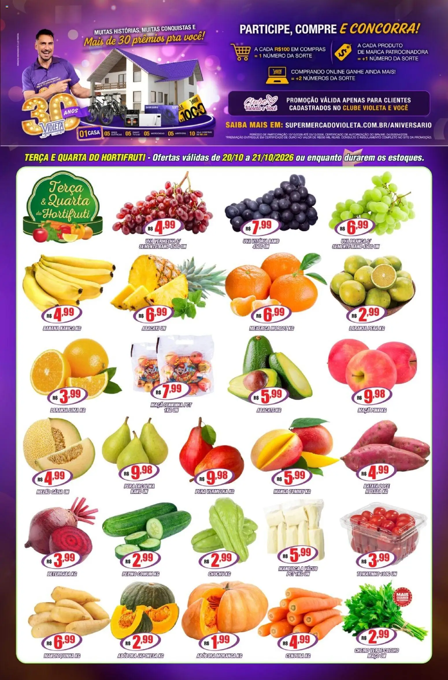 Violeta Supermercados Folheto - válido de 20/10/2026 | Página: 1