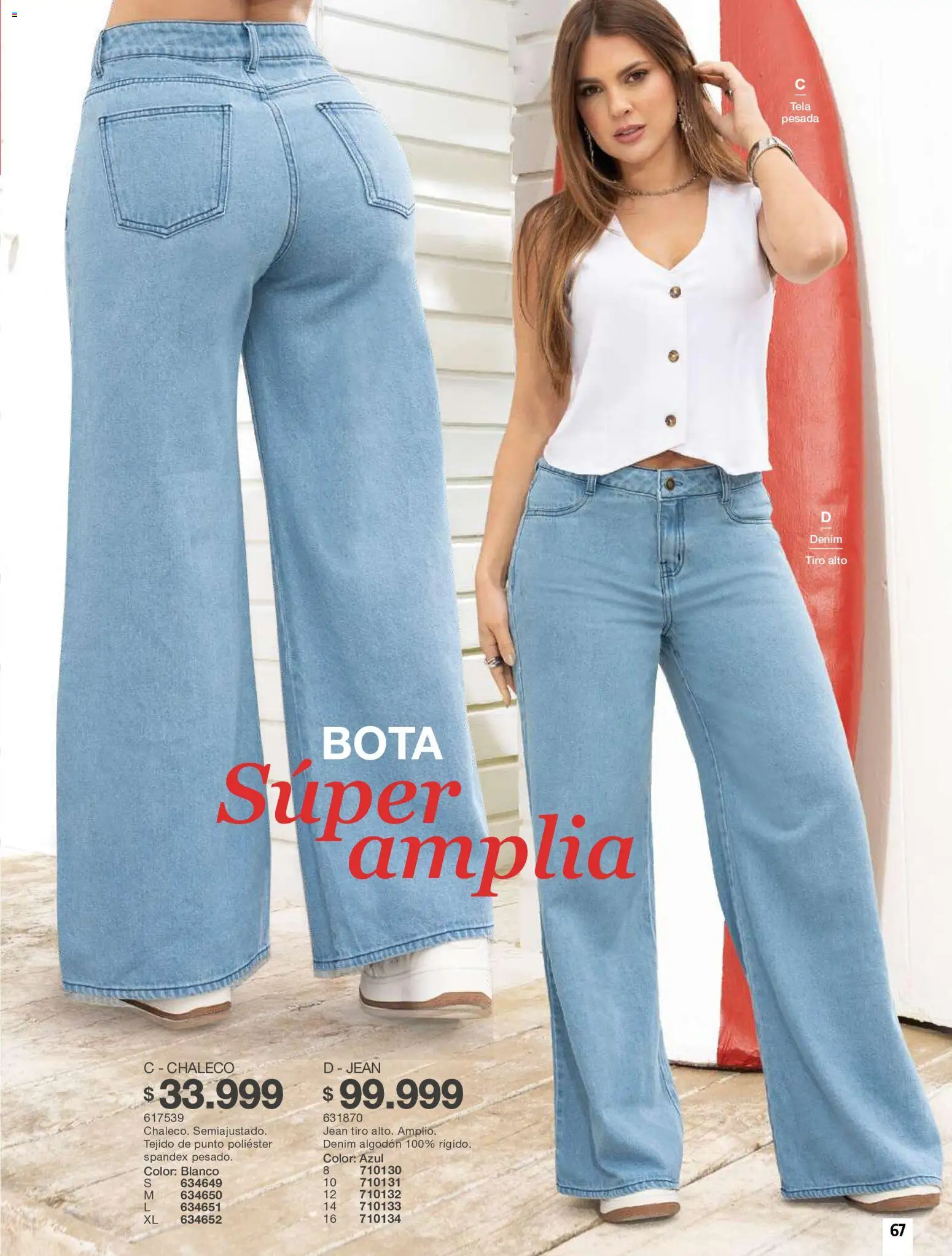 Carmel revista - valida desde el 01/10/2026 | Página: 67 | Productos: Algodón, Jean, Chaleco