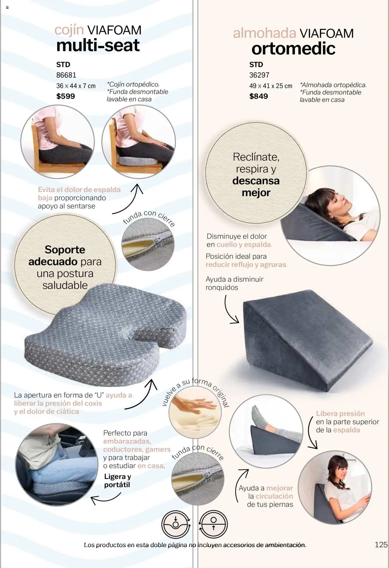 Nuevas ofertas de Vianney válidas en toda la República Mexicana desde el 15/08/2025. ¡Encuentra las mejores ofertas en Vianney - Catálogo Invierno! | Página: 127 | Productos: Funda, Almohada