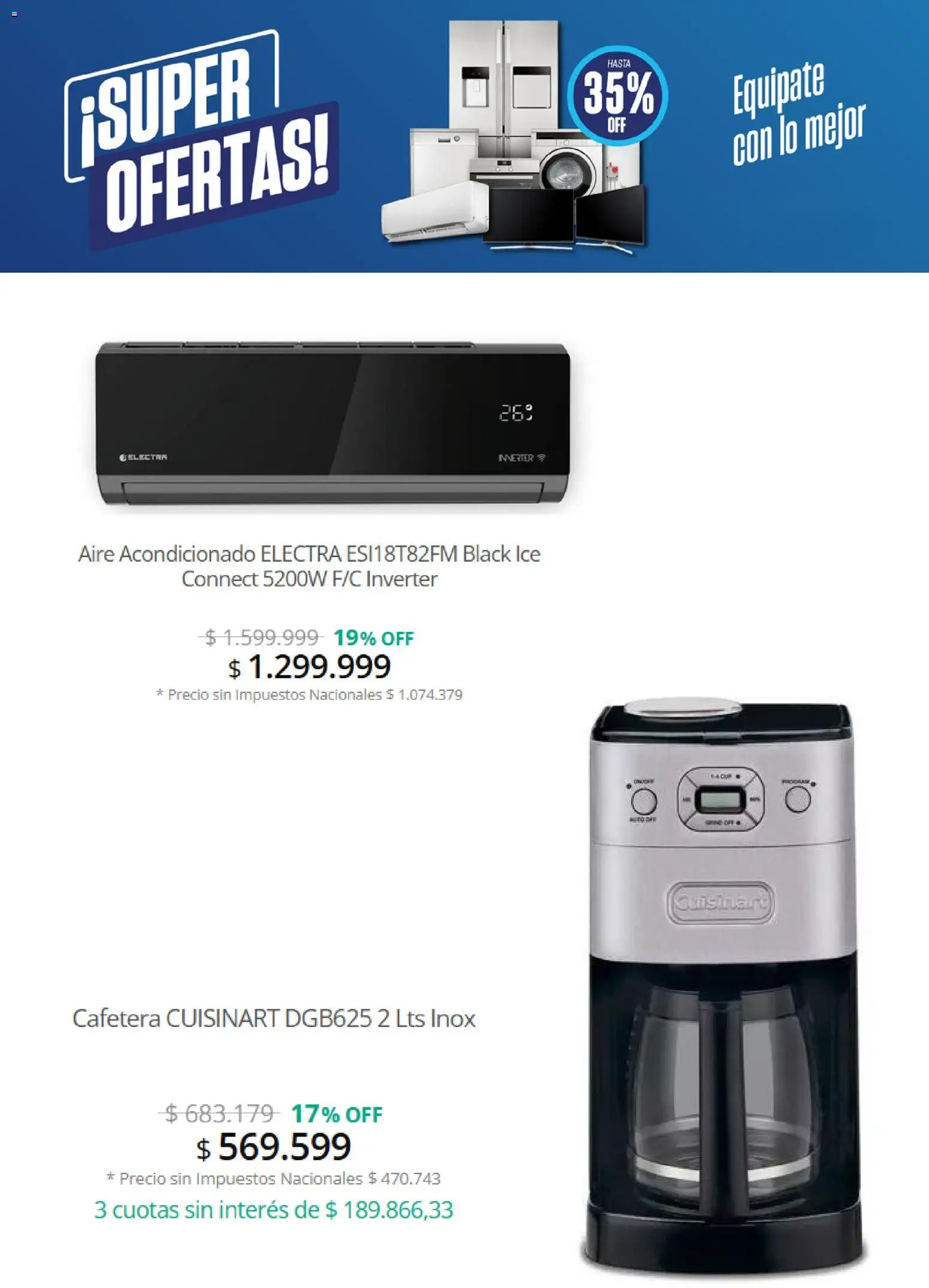 Grupo Marquez - Catálogo │ válido desde el 01/09/2026 | Página: 4 | Productos: Aire acondicionado, Cafetera