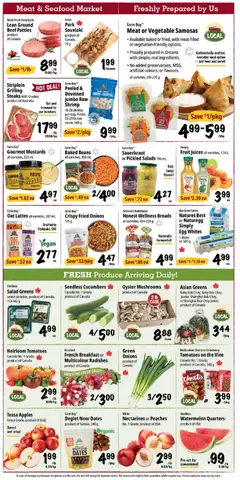 Preview of Farm Boy weekly flyer / circulaire from shop Farm Boy valid from Jul 2, 2026 | Page: 2 | Products: Salad, Case, Bed, Tomatoes