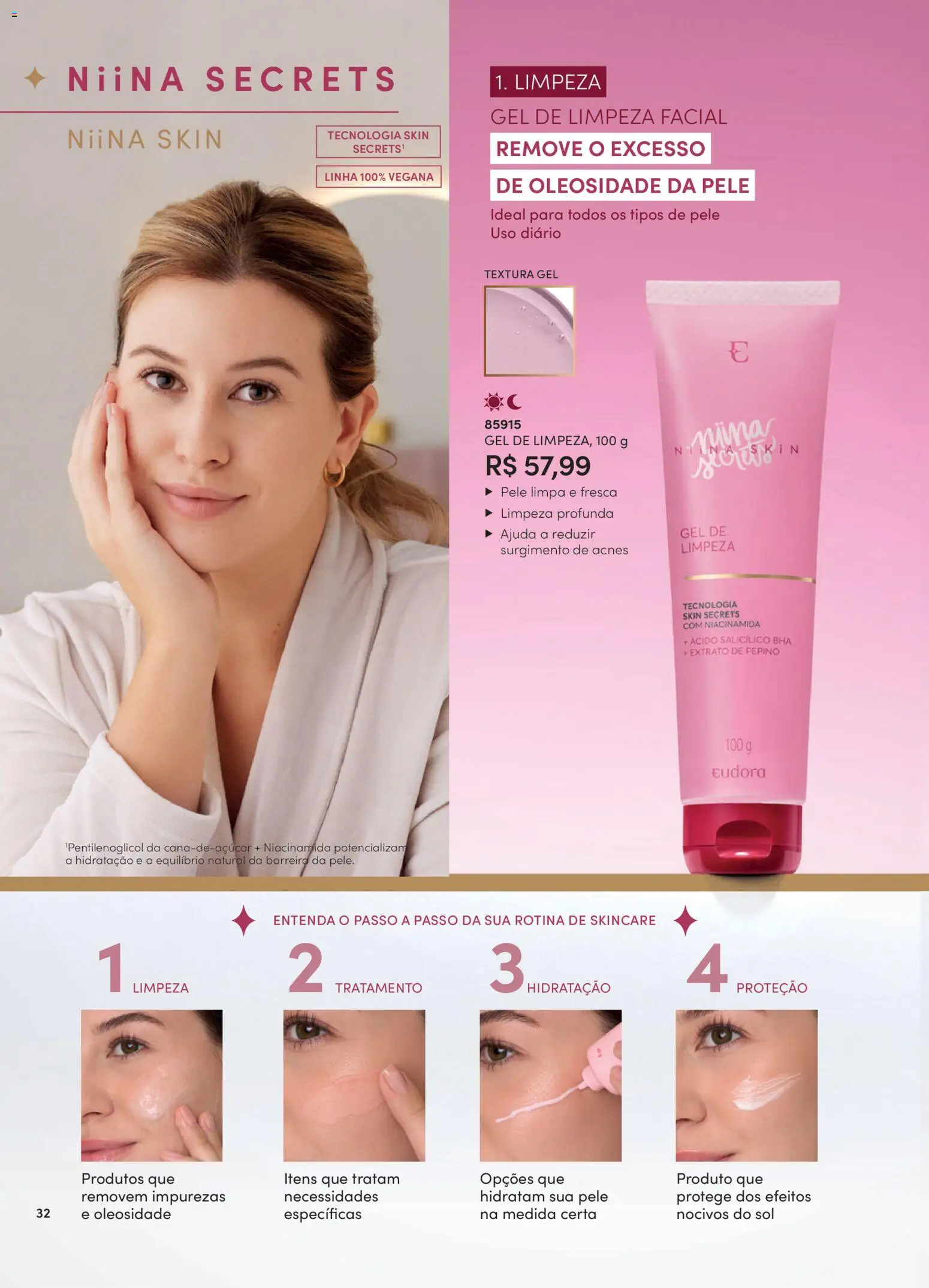 Eudora Folheto - válido de 15/07/2026 | Página: 35 | Produtos: Gel de limpeza