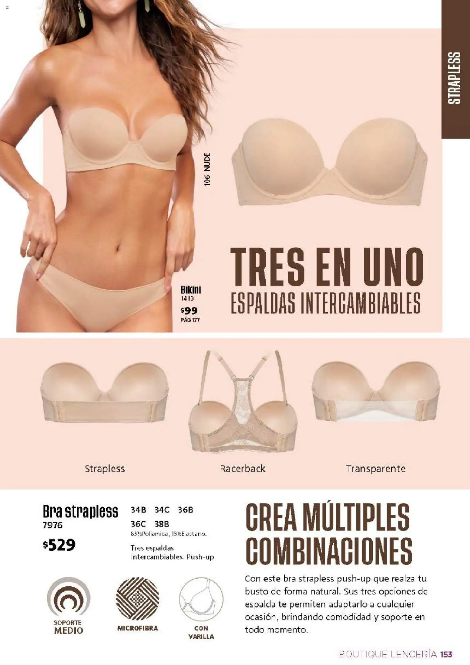 Nuevas ofertas de Ilusión válidas en toda la República Mexicana desde el 01/08/2026. ¡Encuentra las mejores ofertas en Ilusión catálogo Otoño! | Página: 155 | Productos: Lenceria, Té, Bikini