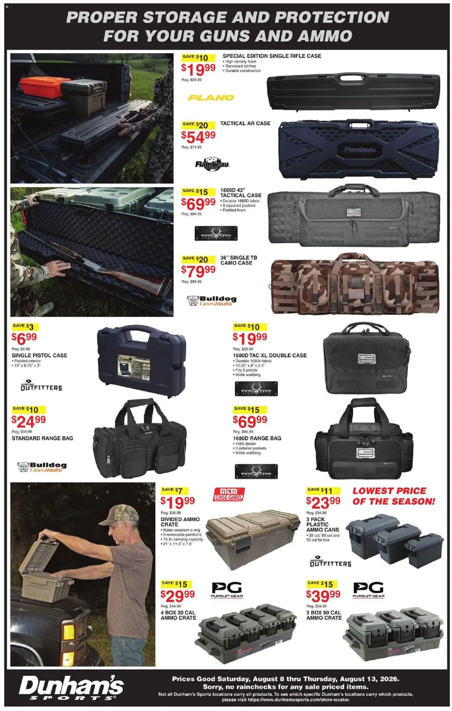 Dunham's Sports Weekly Ad - valid from 08/07/2026 | Page: 6 | Products: Water, Case, Bag, Ammo