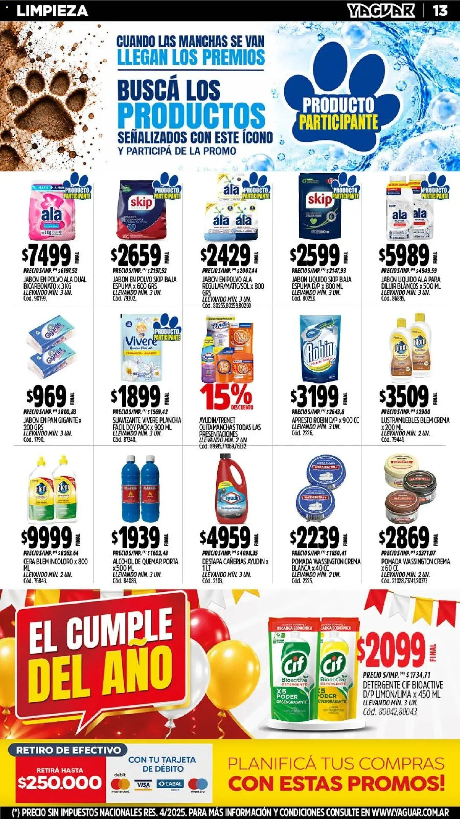 Yaguar - Oferta Semanal Chaco │ válido desde el 19/10/2026 | Página: 15