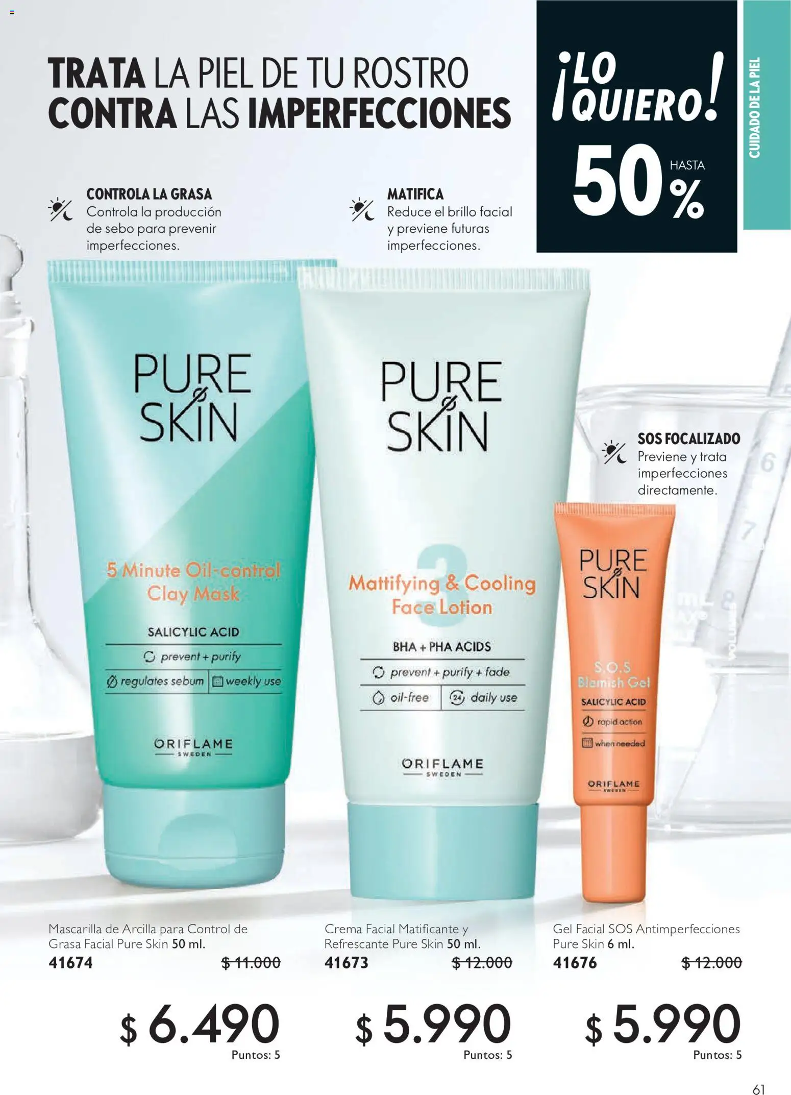 Oriflame Ofertas │ válido desde el 10.07.2026 | Página: 61 | Productos: Brillo, Mascarilla, Crema