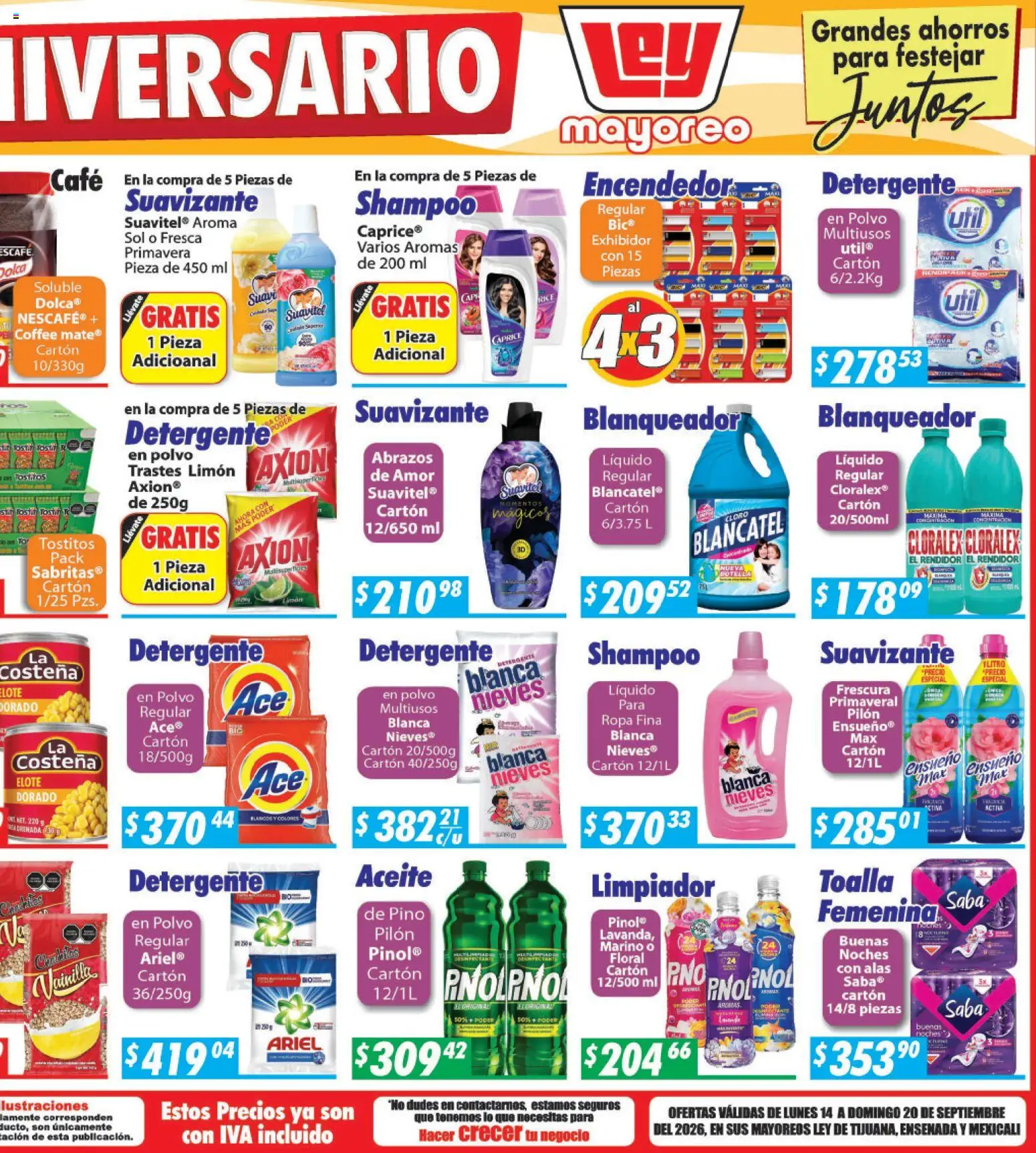 Nuevas ofertas de Casa Ley válidas en toda la República Mexicana desde el 14/09/2026. ¡Encuentra las mejores ofertas en Casa Ley folleto Frontera! | Página: 6