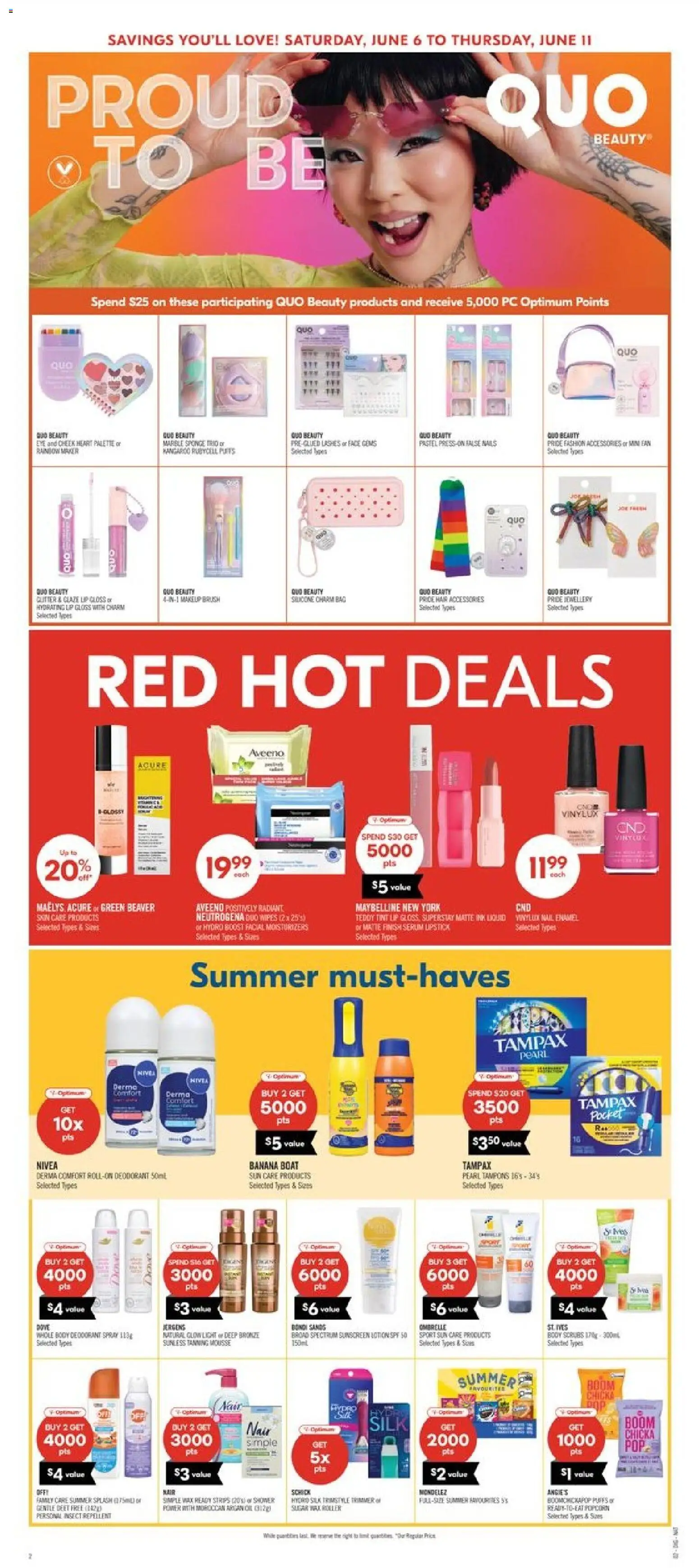 Shoppers flyer valid from 05.06.2026 | Page: 7 | Products: PC, Sponge, Lip gloss, Sunscreen