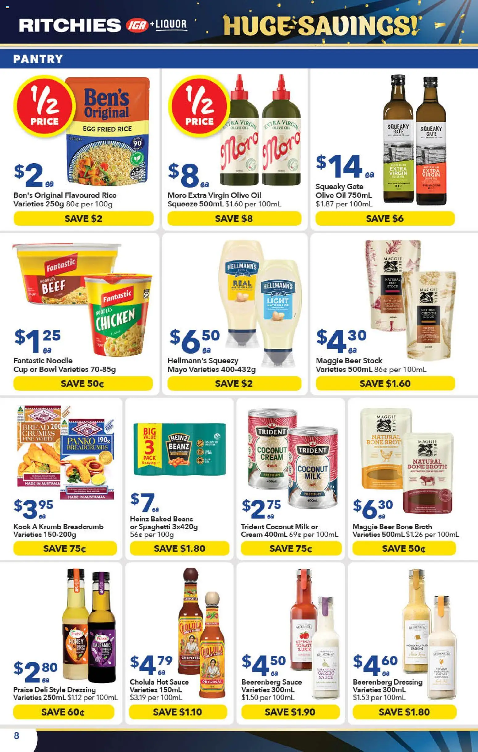 Ritchies catalogue - valid from 23/09/2026 | Page: 8 | Products: Light, Milk, Beer, Dressing