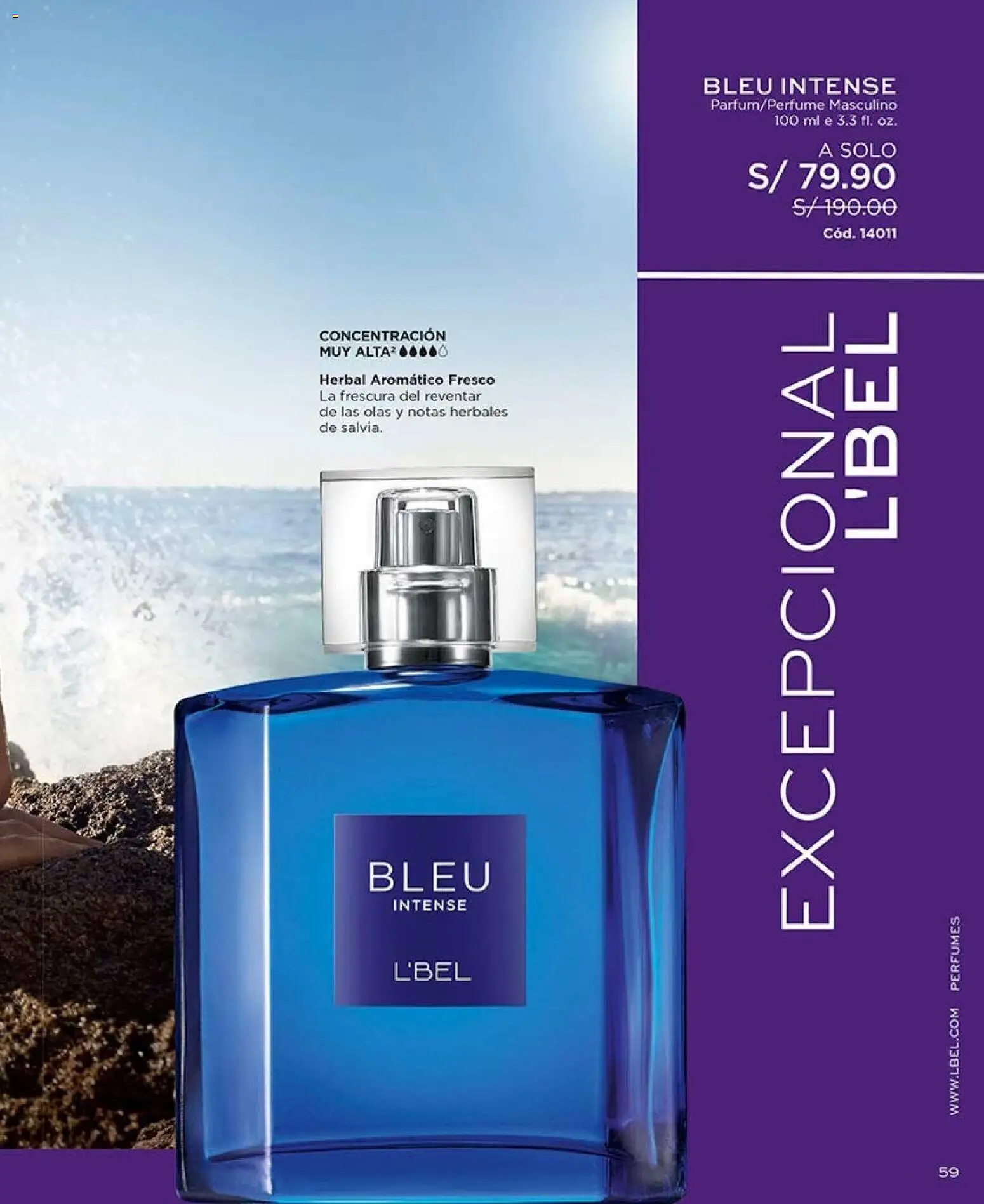 Catálogo L'Bel válido desde 11/07/2026 | Página: 59 | Productos: Perfumes
