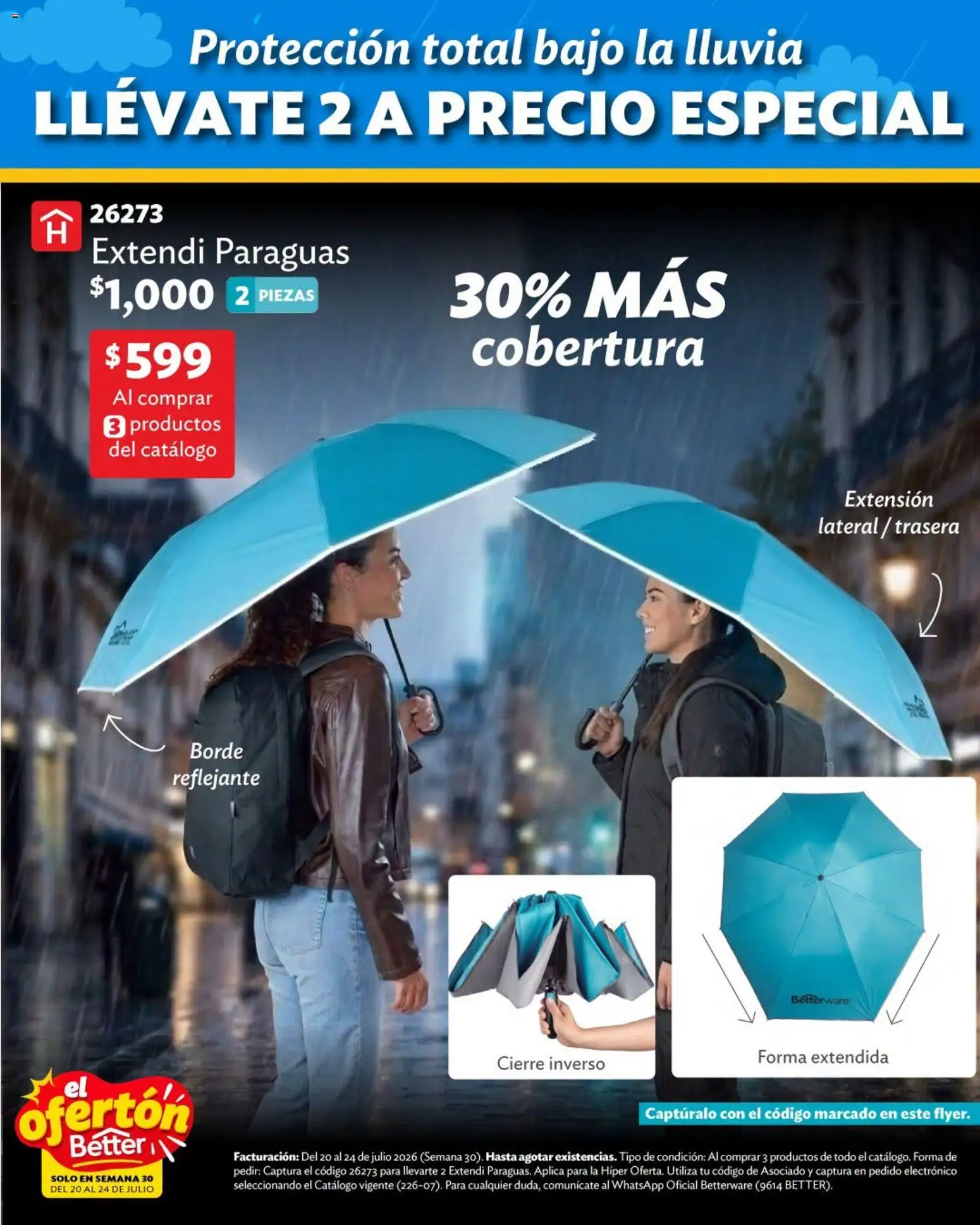 Nuevas ofertas de Betterware válidas en toda la República Mexicana desde el 20/07/2026. ¡Encuentra las mejores ofertas en Betterware catálogo El Ofertón! | Página: 7 | Productos: Extensión