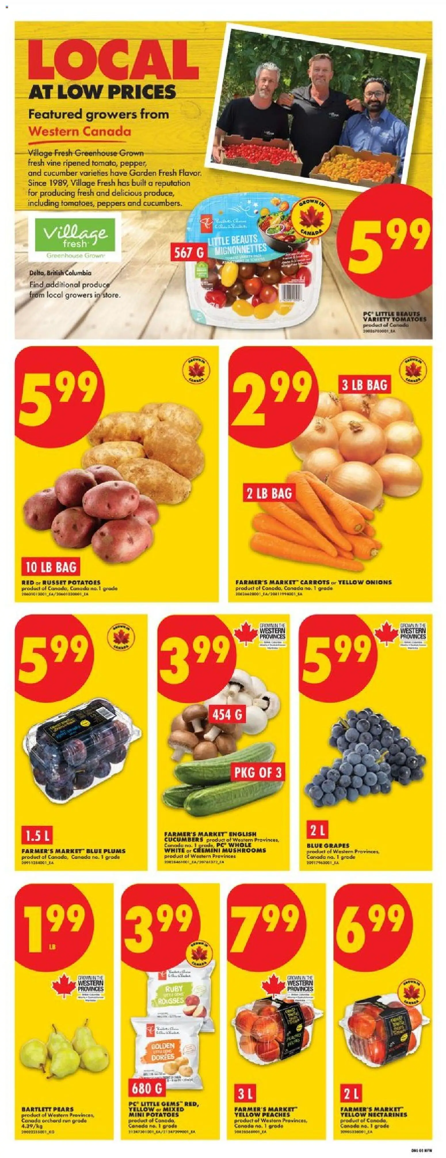 No Frills flyer valid from Sep 3, 2026 | Page: 3 | Products: Cucumbers, PC, Carrots, Cucumber