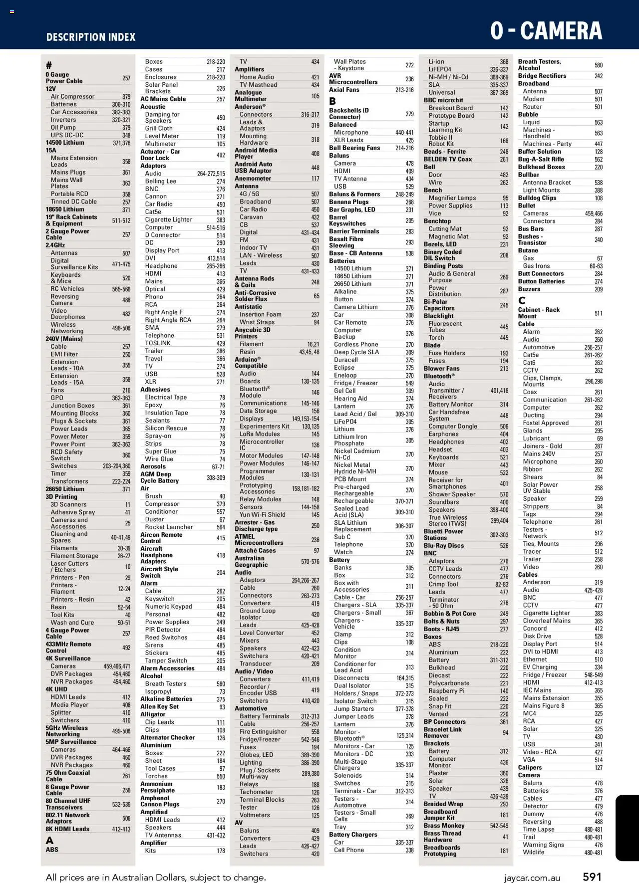 Jaycar catalogue - valid from 09/07/2025 | Page: 591 | Products: Battery, Conditioner, Player, Disk
