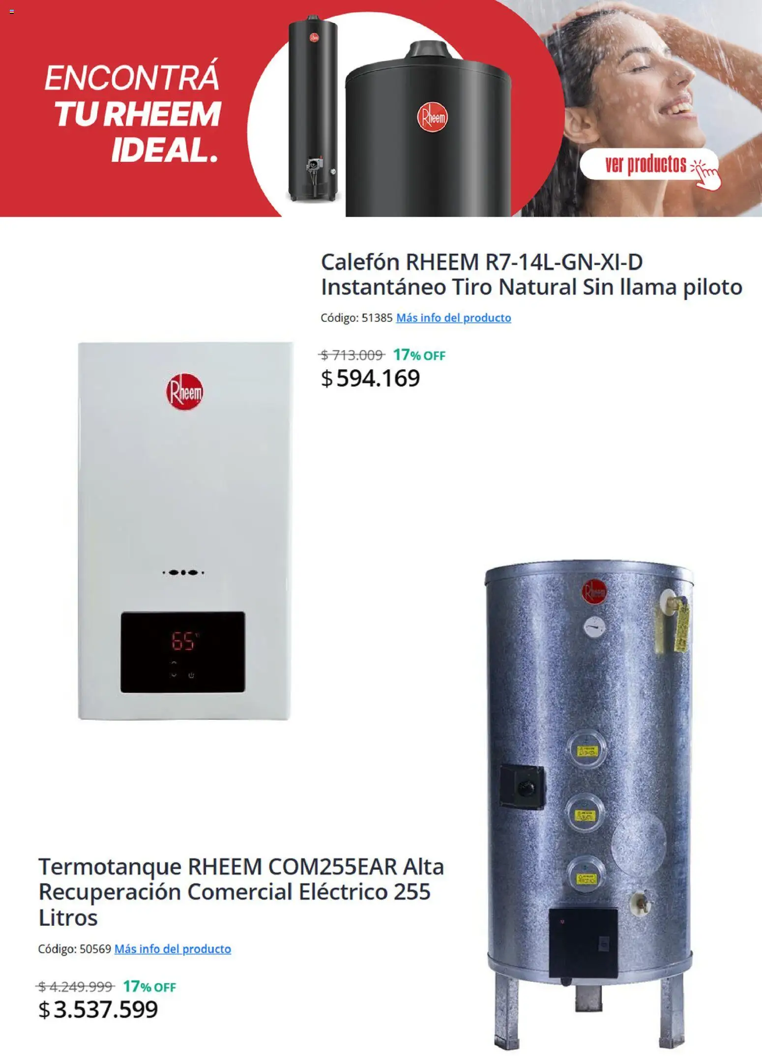 Grupo Marquez catálogo │ válido desde el 01/10/2026 | Página: 4 | Productos: Termotanque