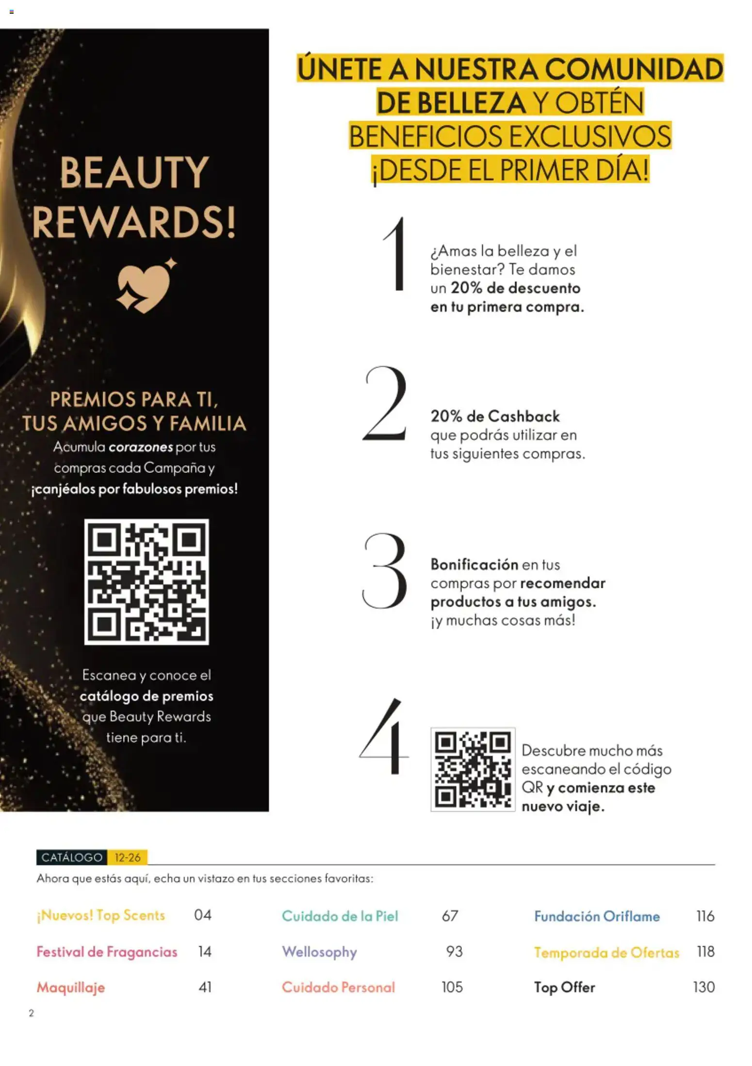 Nuevas ofertas de Oriflame válidas en toda la República Mexicana desde el 22/08/2026. ¡Encuentra las mejores ofertas en Oriflame campaña 12 2026! | Página: 2 | Productos: Top, Té, Maquillaje, Campana