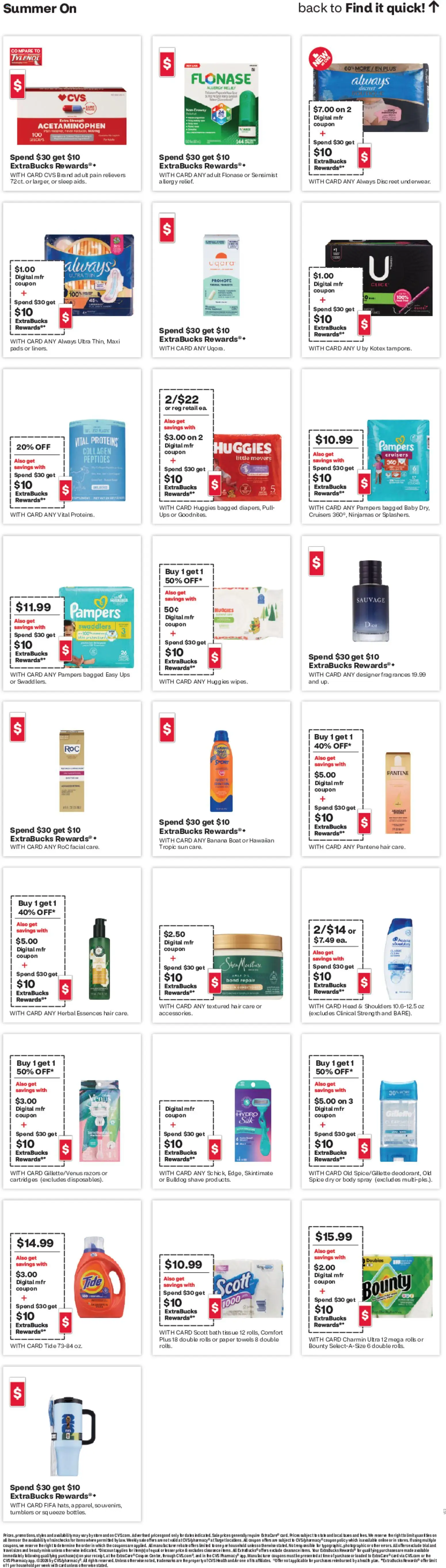 CVS Pharmacy Weekly Ad - CO - valid from 07.06.2026 | Page: 21 | Products: Bath, Pads, UPS