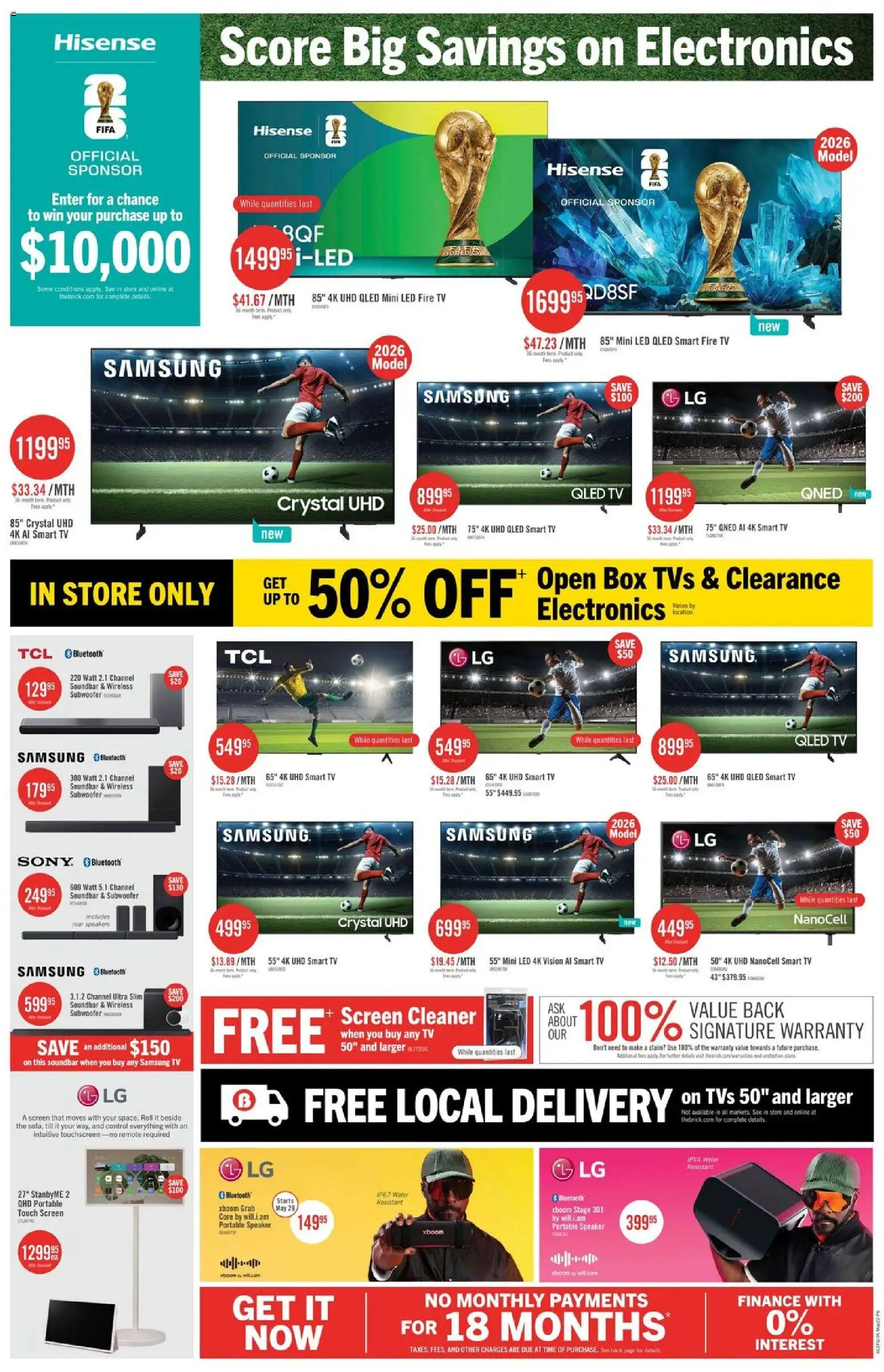 The Brick flyer valid from 22.05.2026 | Page: 16 | Products: Tv, Speaker, Box