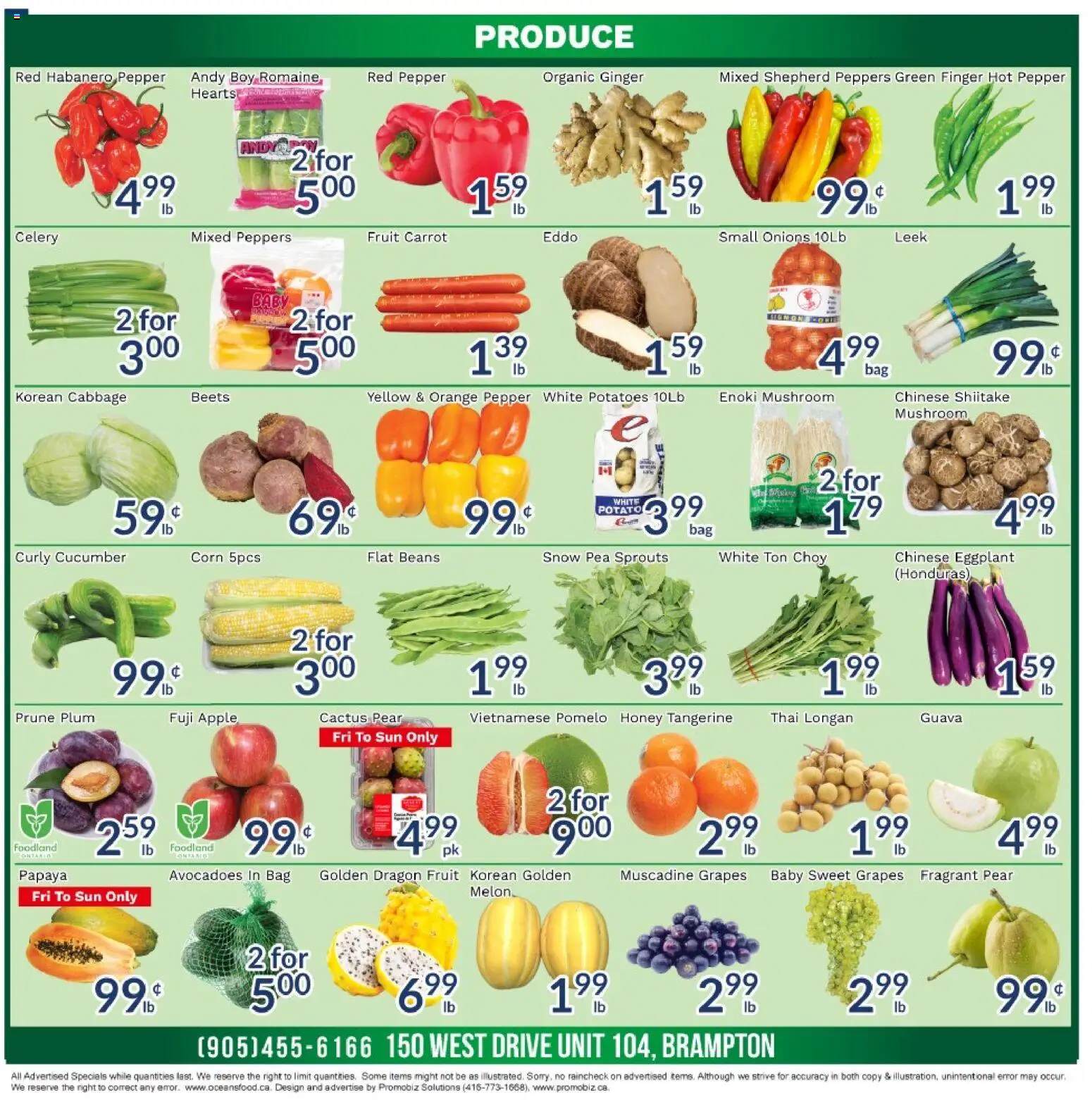 Oceans flyer valid from Aug 28, 2026 | Page: 3 | Products: Fruit, Potatoes, Corn, Beans