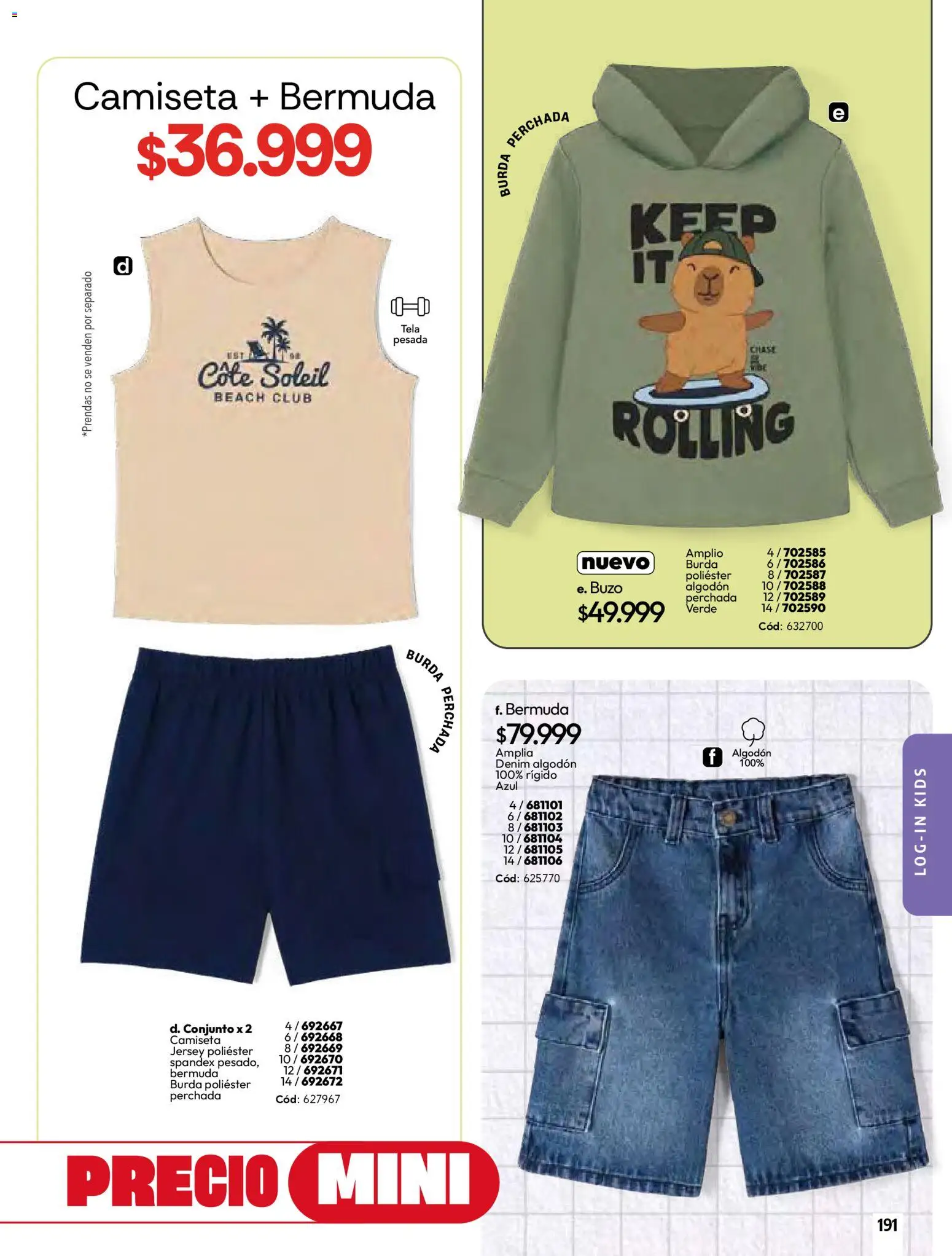 Pacifika revista - valida desde el 01.03.2026 | Página: 193 | Productos: Algodón, Buzo, Camiseta, Conjunto