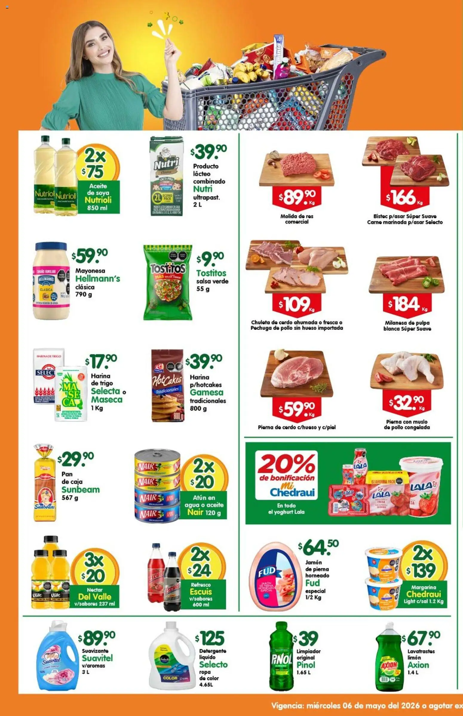 Nuevas ofertas de Arteli válidas en toda la República Mexicana desde el 06.05.2026. ¡Encuentra las mejores ofertas en Arteli folleto Express! | Página: 1 | Productos: Harina, Atún, Res, Margarina