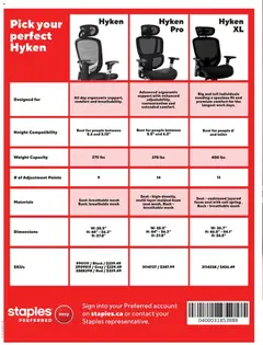Preview of Staples - In-stock furniture guide from shop Staples valid from Aug 12, 2026 | Page: 12 | Products: Foam