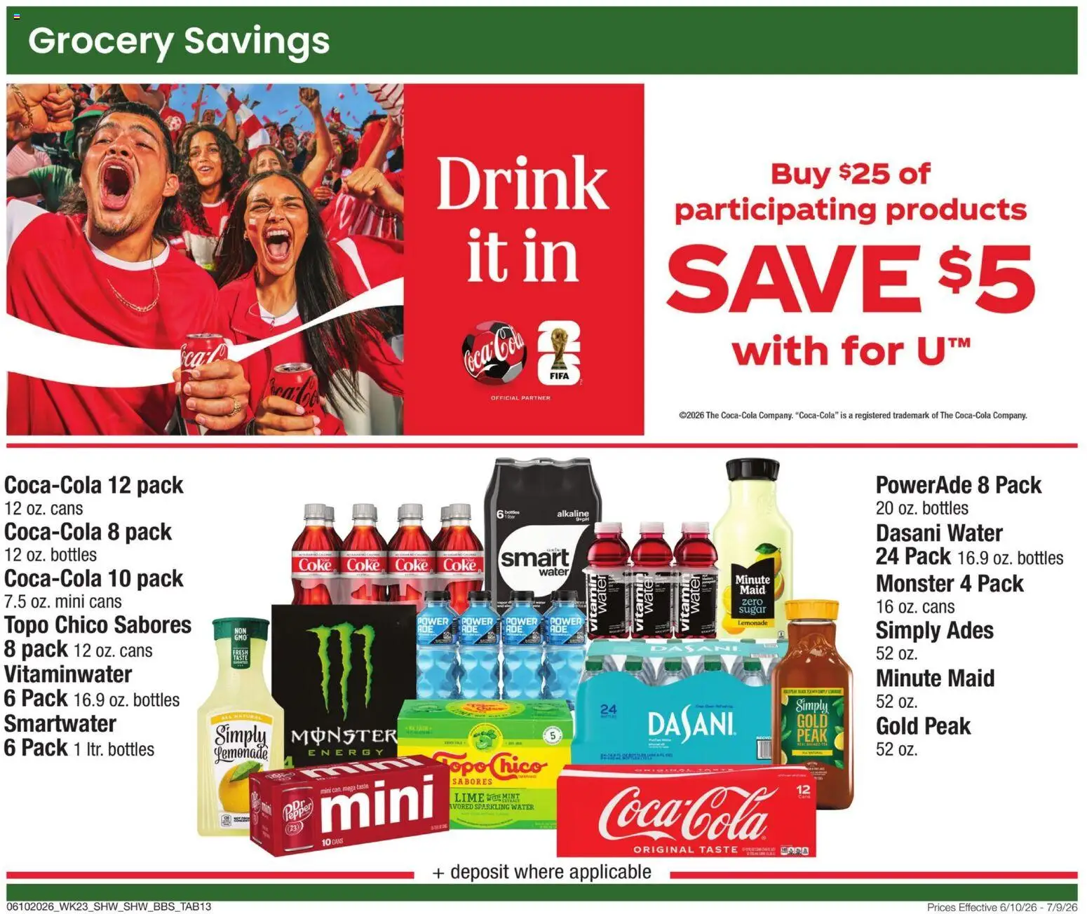 Shaw's Big Book of Savings - valid from 10.06.2026 | Page: 13 | Products: Vitamin, Water, Sugar, Lime