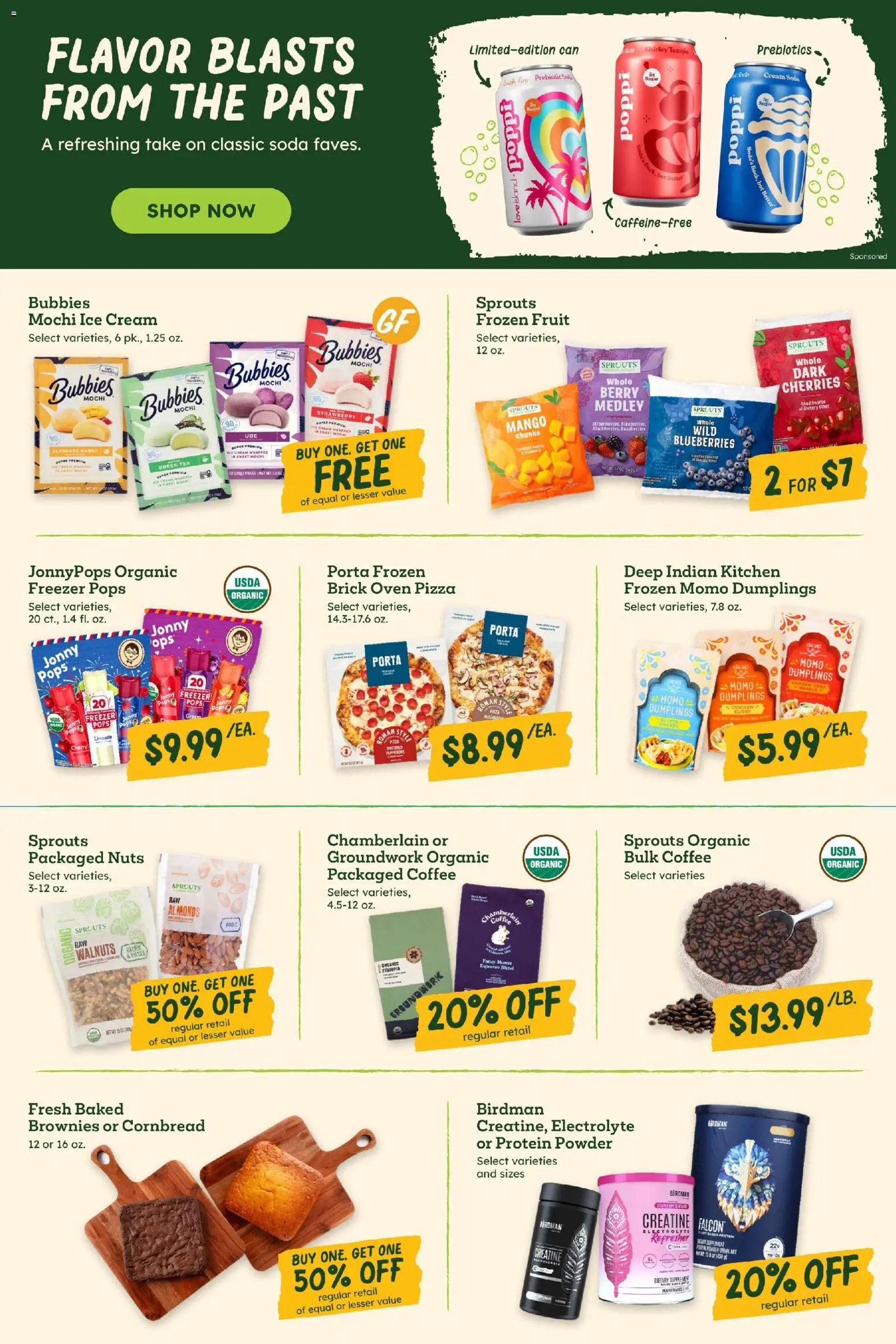 Sprouts Weekly Ad - valid from 07/08/2026 | Page: 4 | Products: Cream, Sugar, Mango, Blueberries